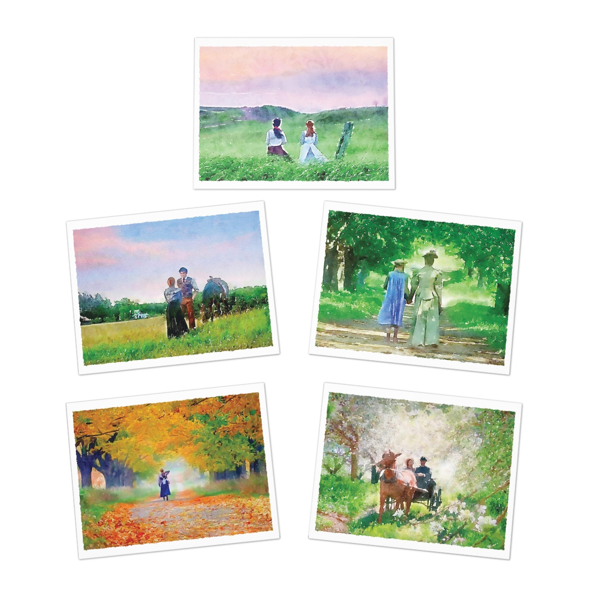 Anne of Green Gables 5-Pack Watercolor Greeting Cards