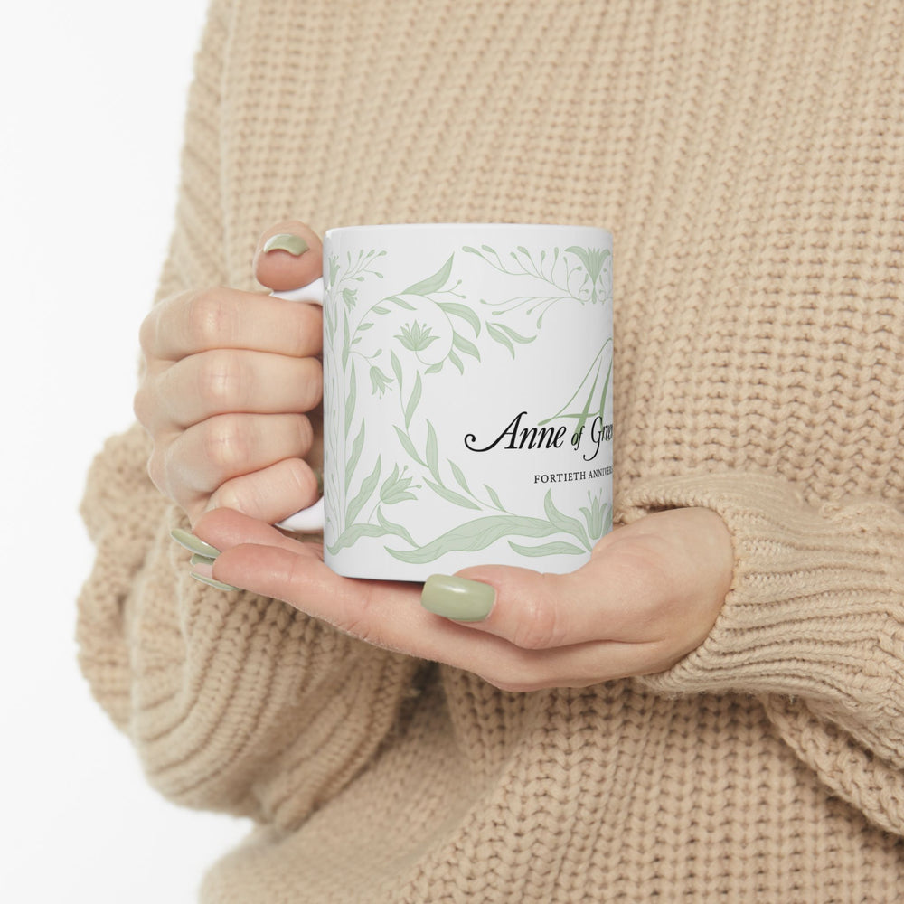 Anne of Green Gables 40th Anniversary White Mug