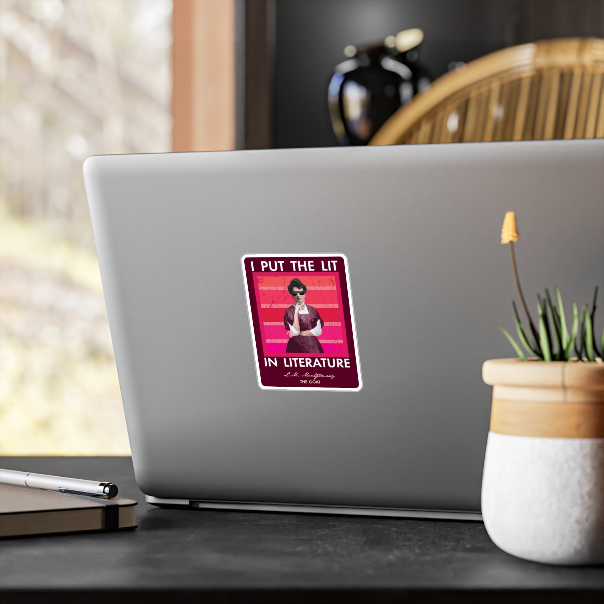 Montgomery Lit in Literature Vinyl Sticker