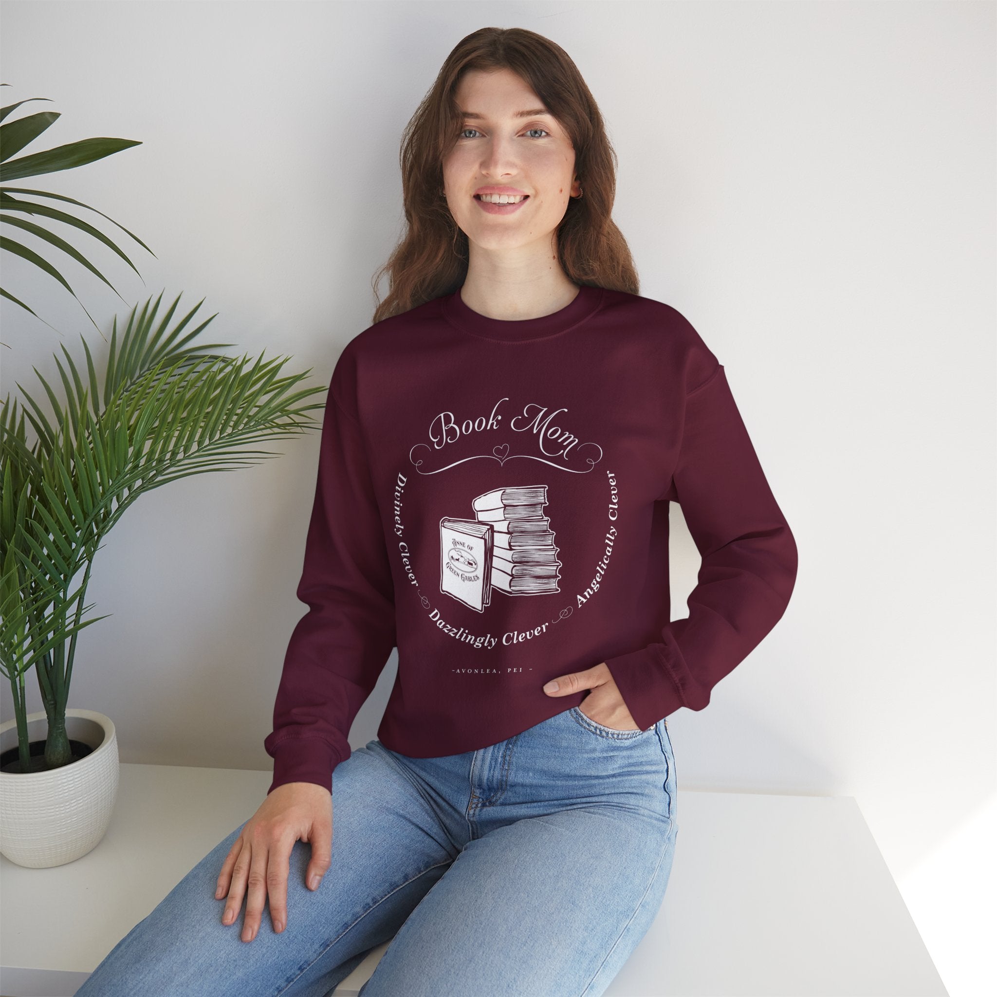 Clever Book Mom Sweatshirt