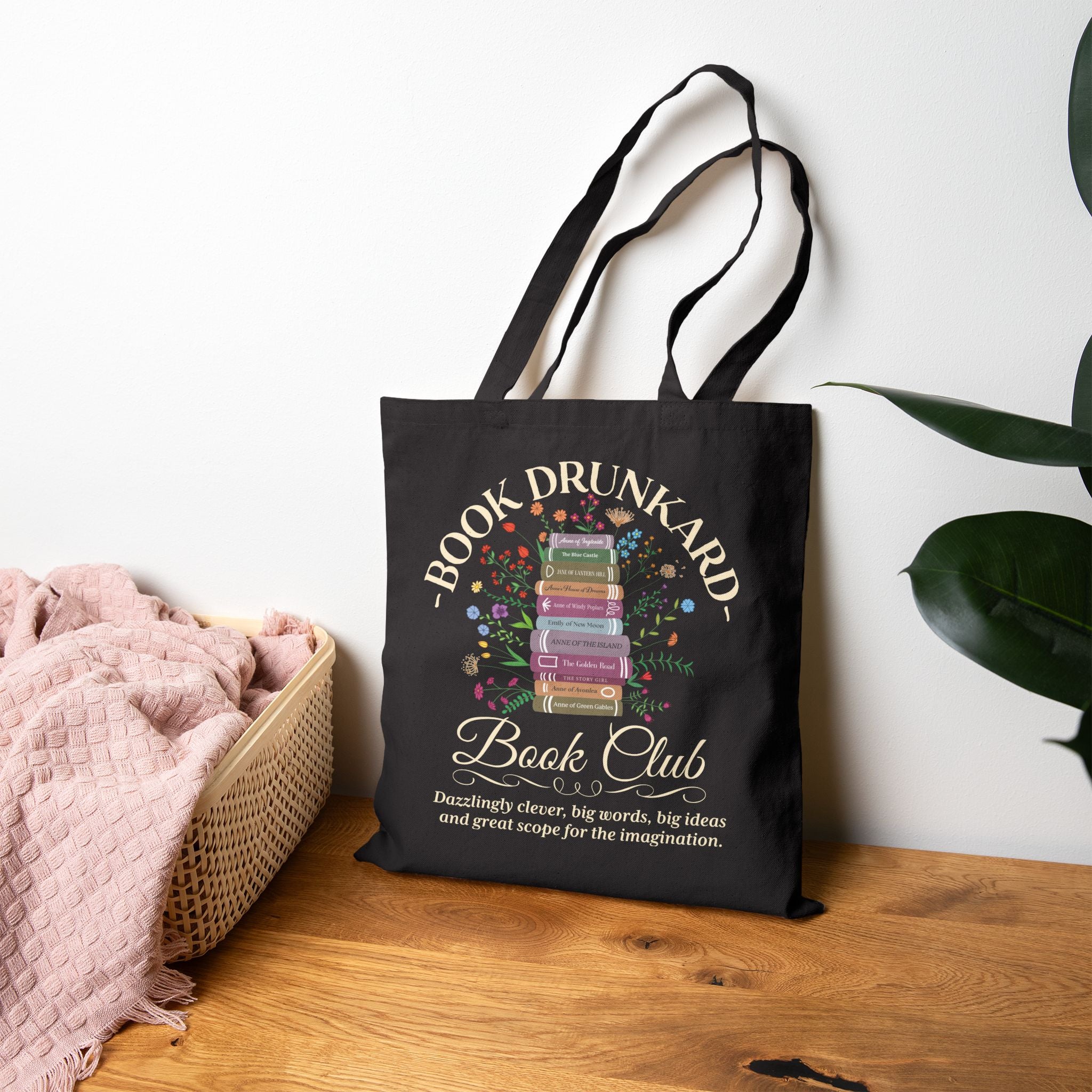 Book Drunkard Book Club Tote Bag