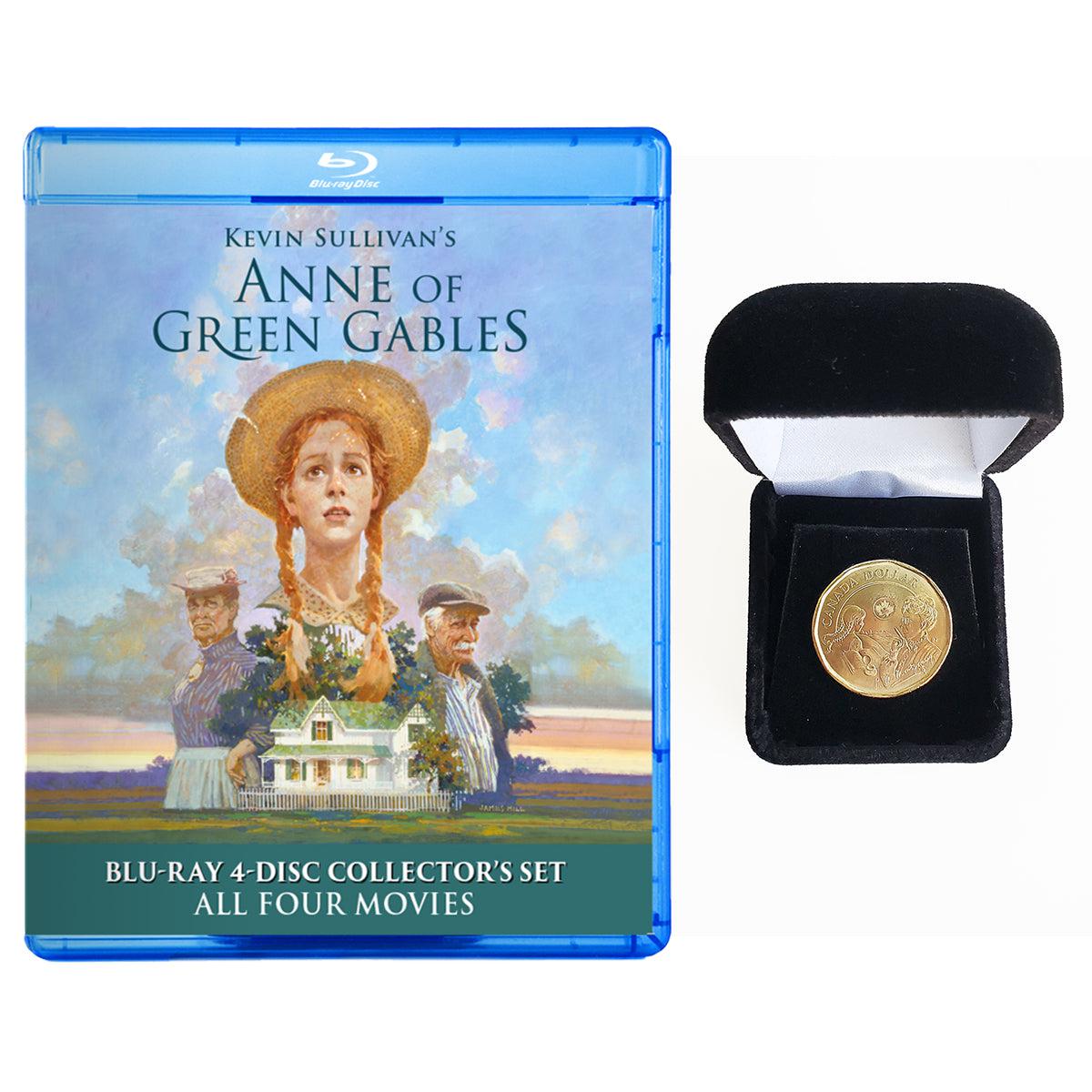 L.M. Montgomery Collector Coin with Anne of Green Gables 4 Part Blu-ray 4K Restoration Set