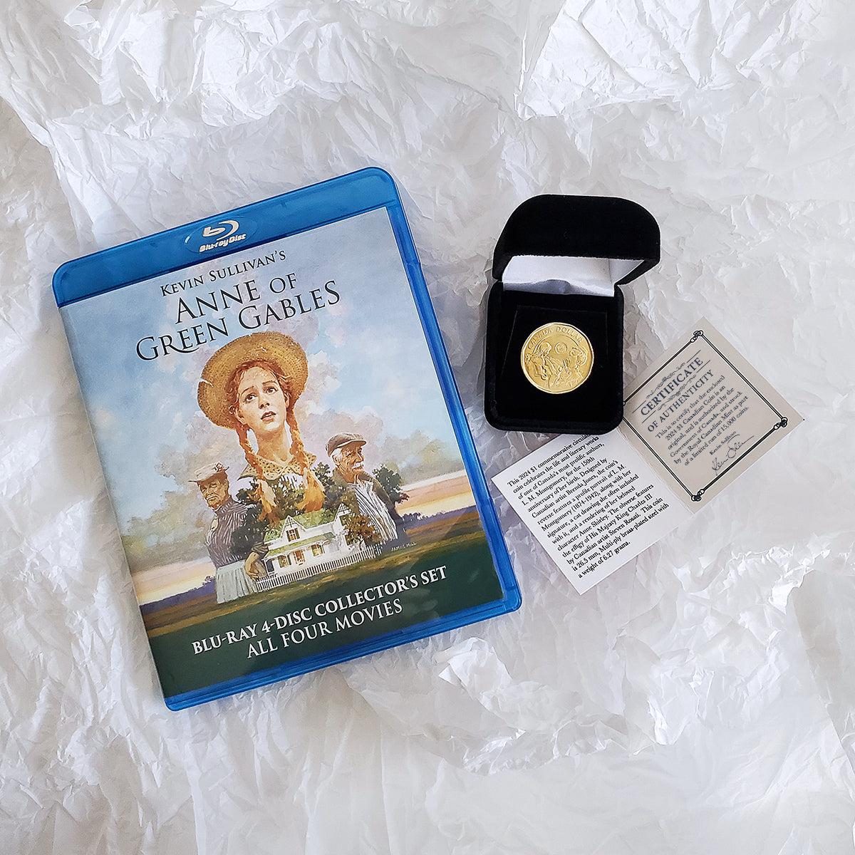 L.M. Montgomery Collector Coin with Anne of Green Gables 4 Part Blu-ray 4K Restoration Set