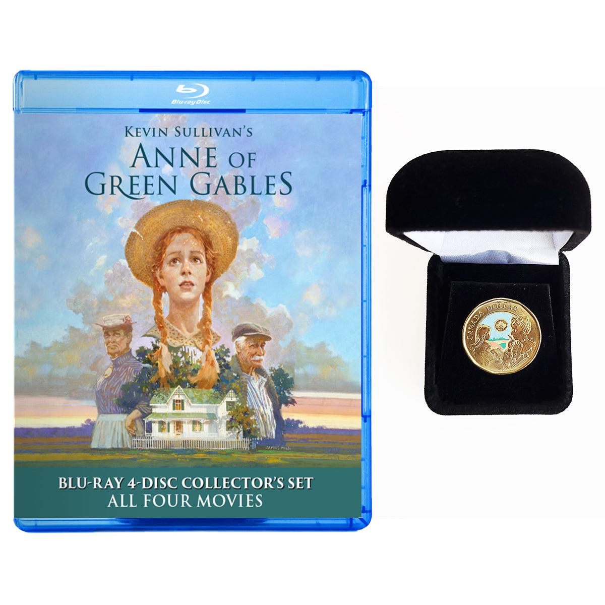 L.M. Montgomery Collector Coin (colorized) with Anne of Green Gables 4 Part Blu-ray 4K Restoration Set