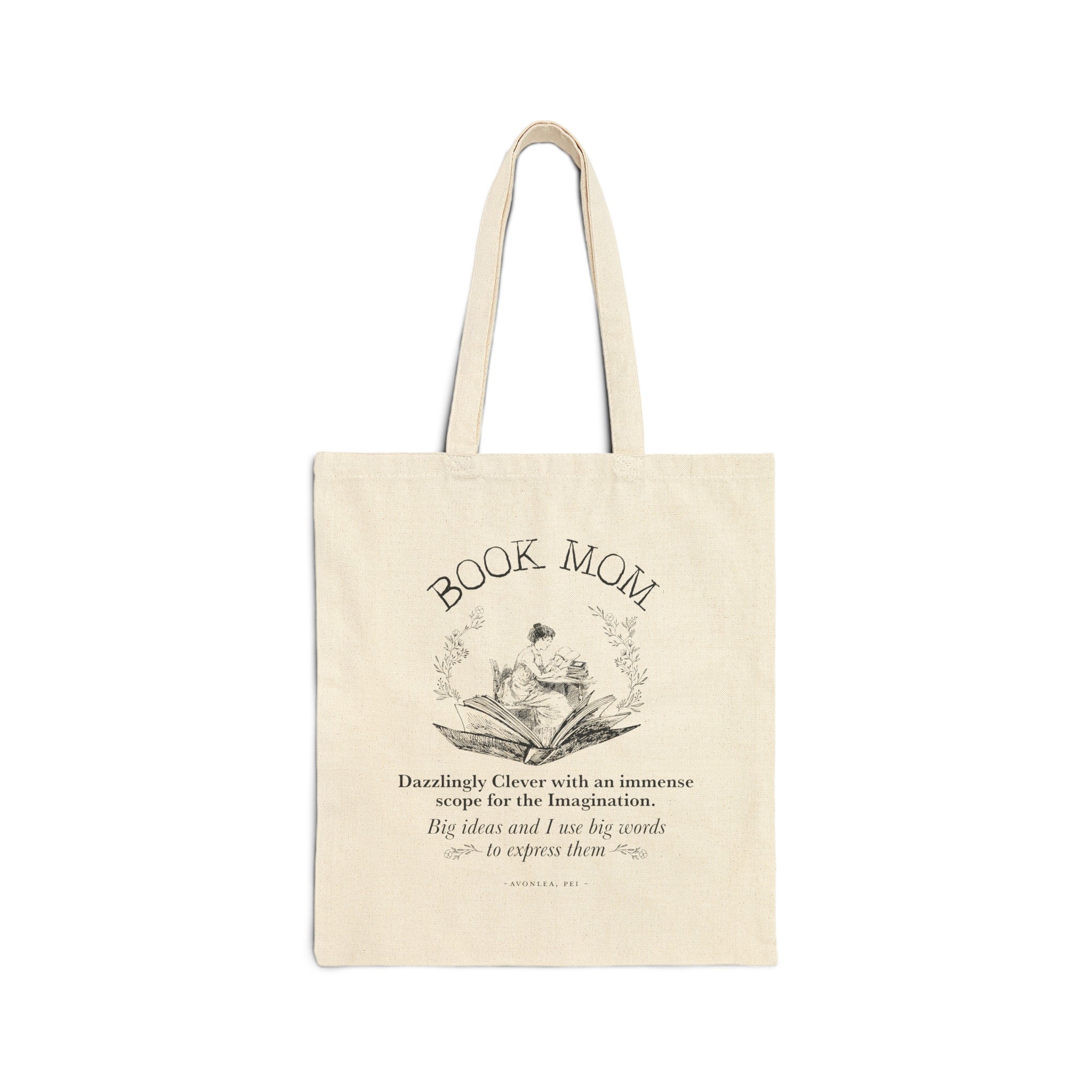 Book Mom Edwardian Reader Tote Bag