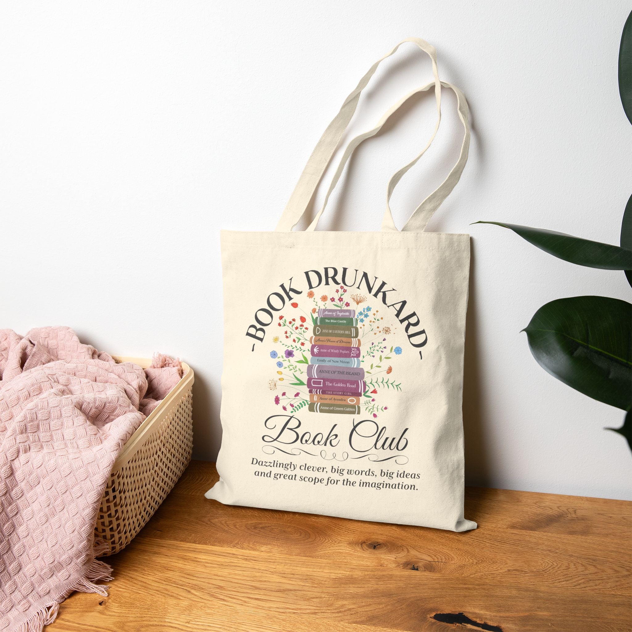 Book Drunkard Book Club Tote Bag