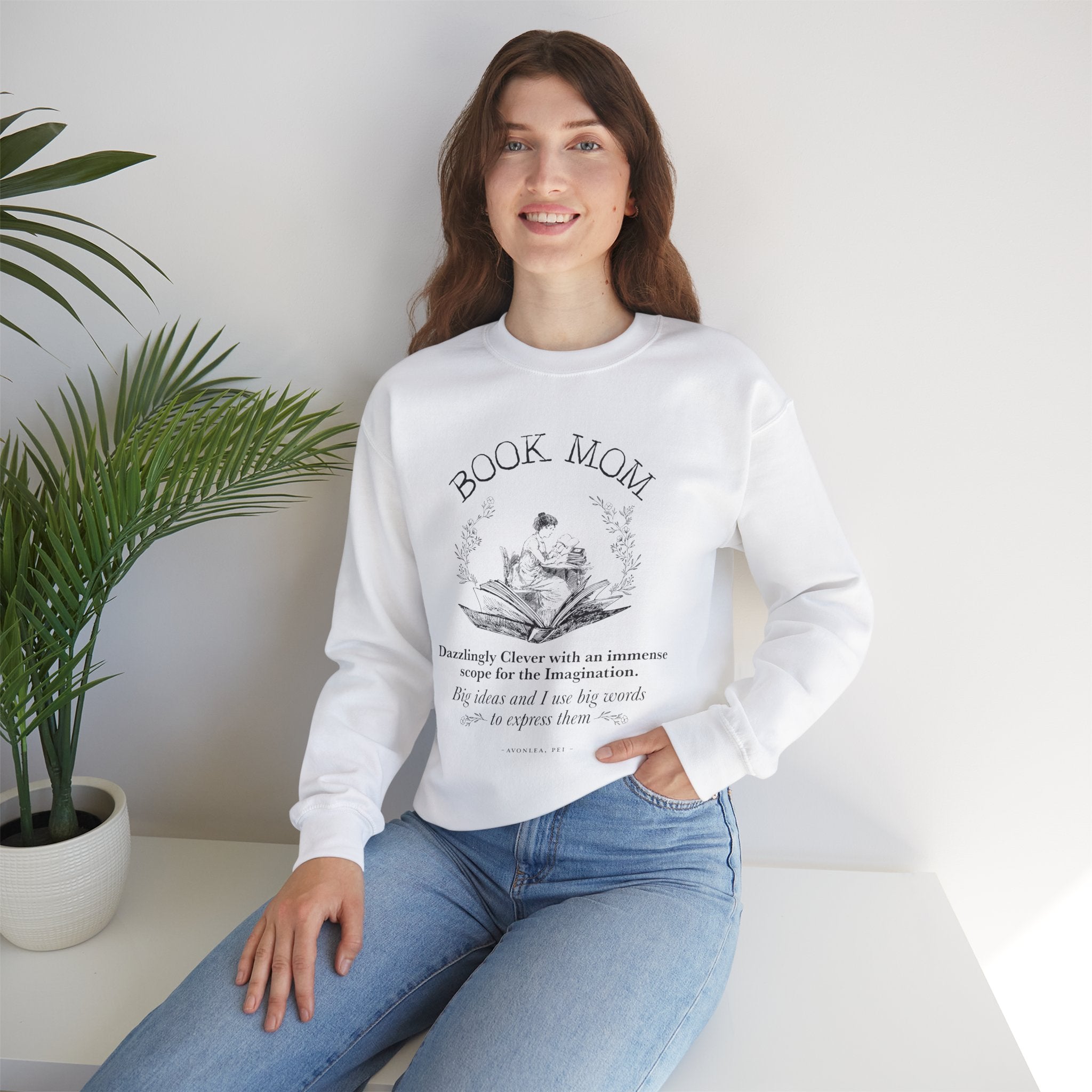 Book Mom Edwardian Reader Sweatshirt