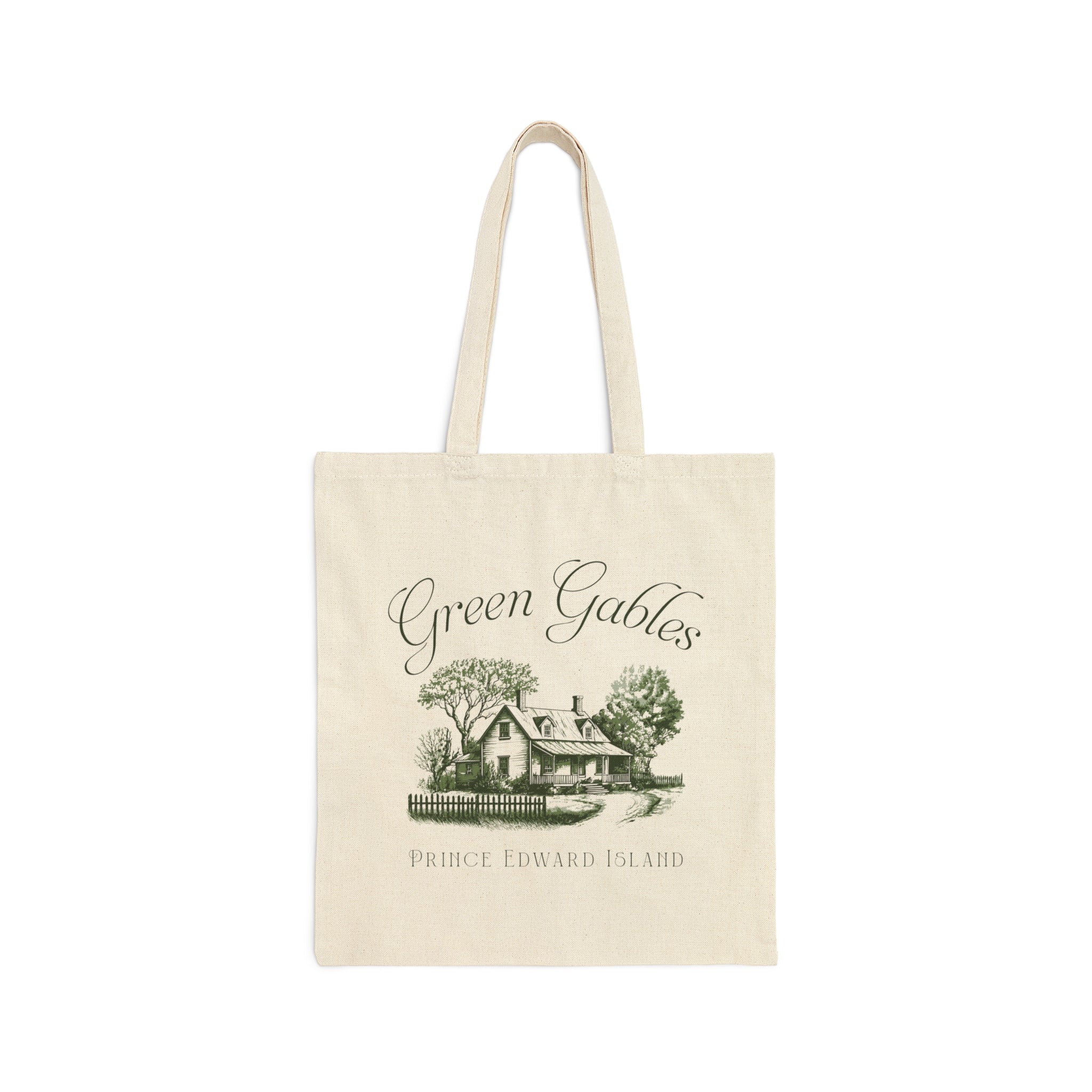 Vintage Green Gables Illustration Tote Bag