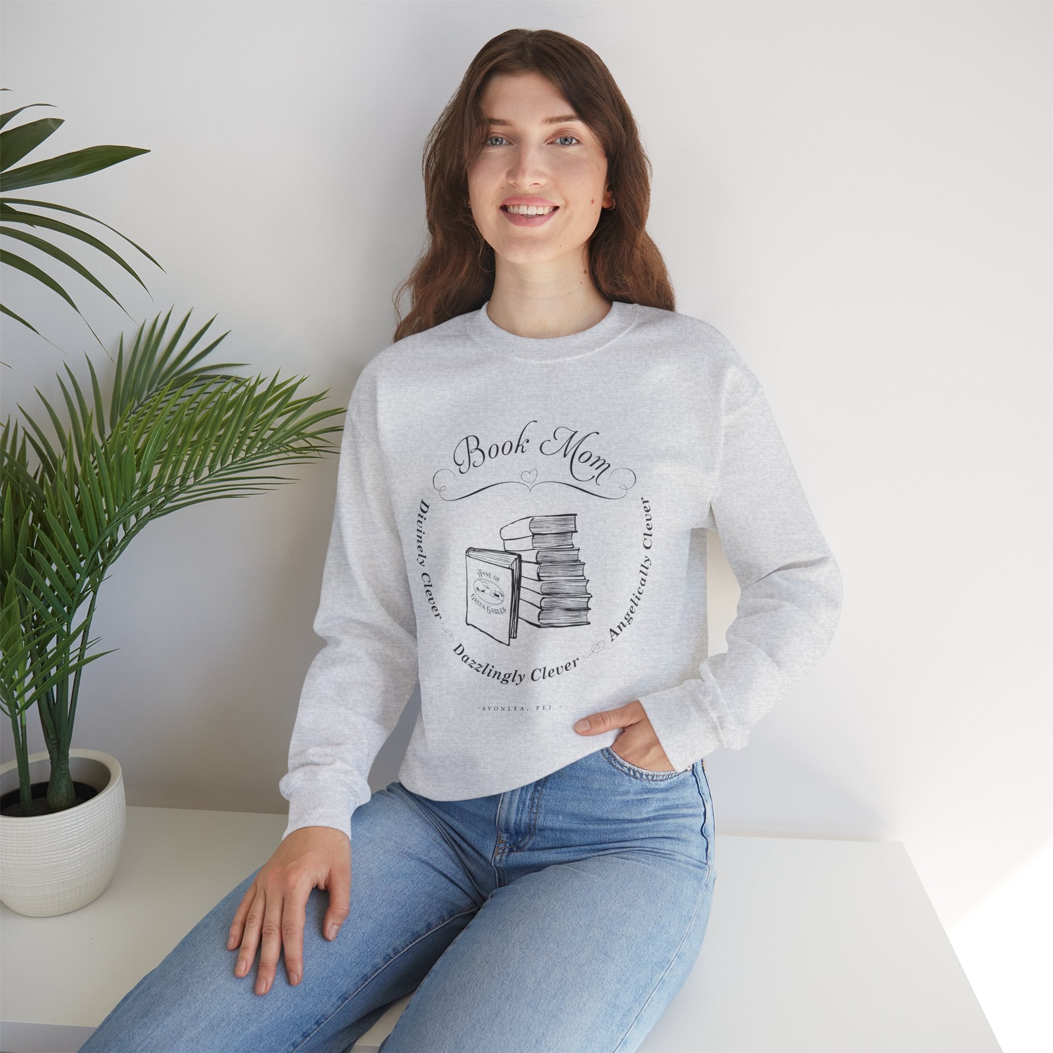 Clever Book Mom Sweatshirt