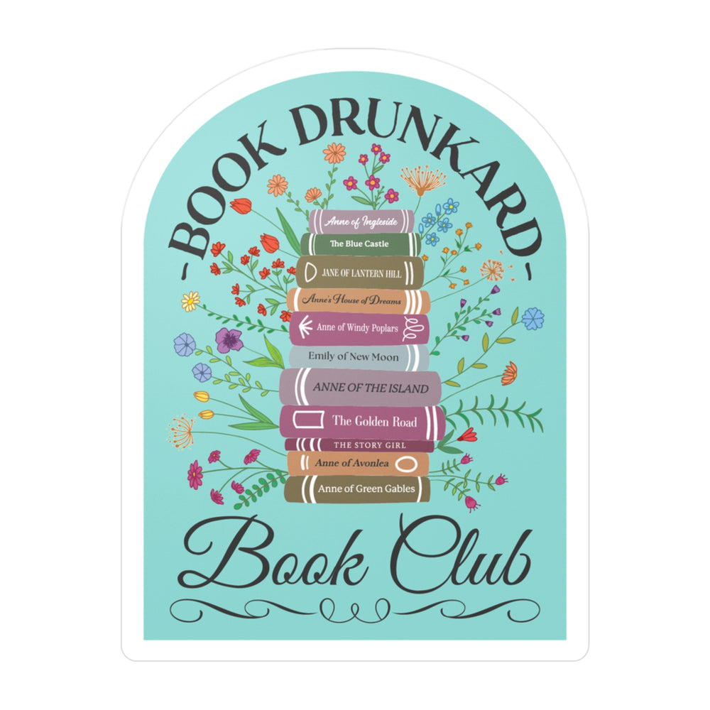 Book Drunkard Book Club Sticker