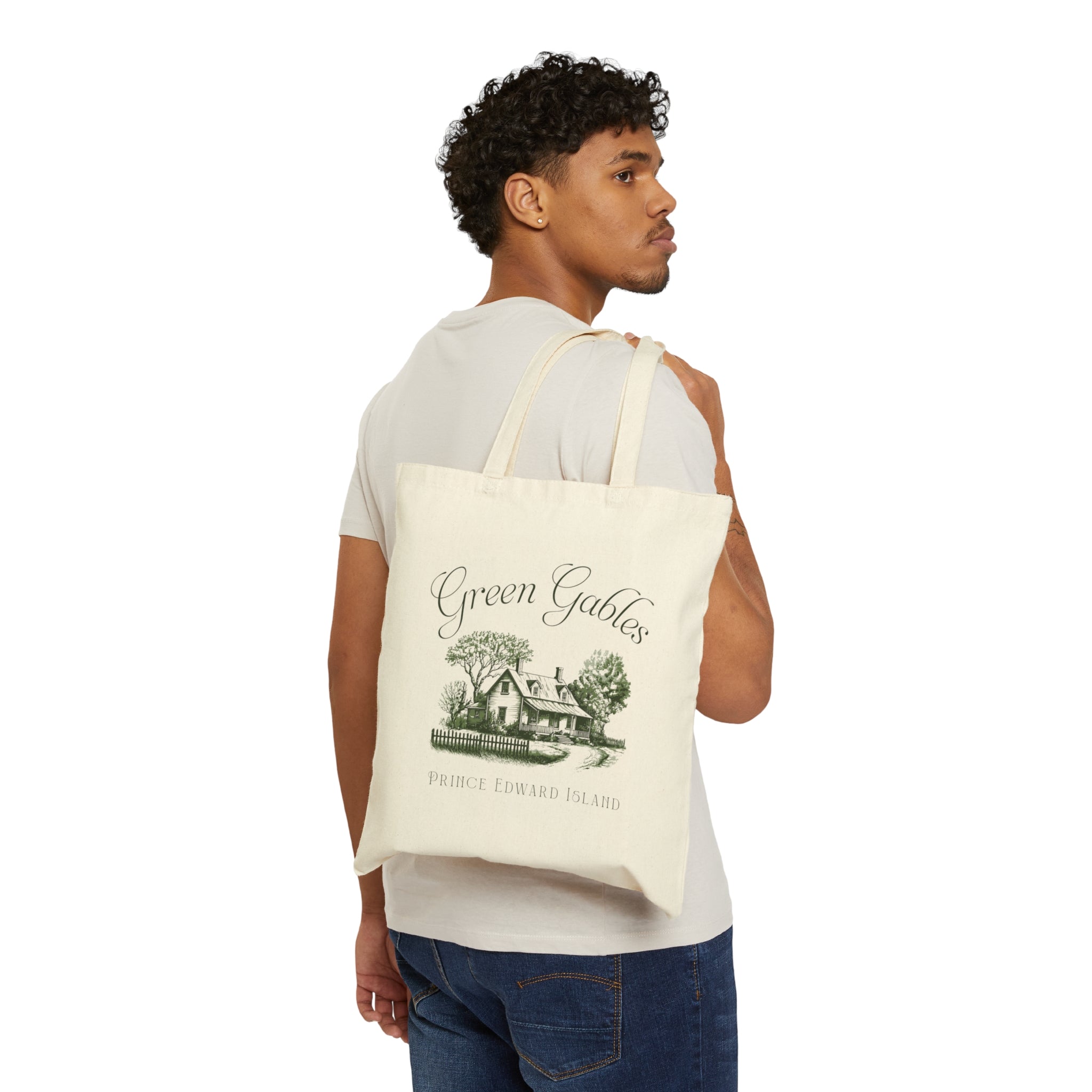 Vintage Green Gables Illustration Tote Bag