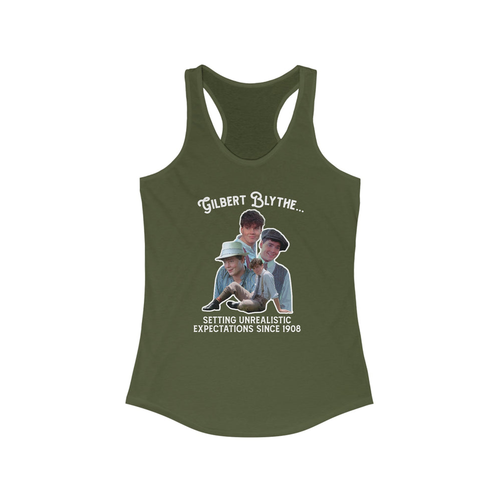 Gilbert Blythe Unrealistic Expectations Racerback Tank Top