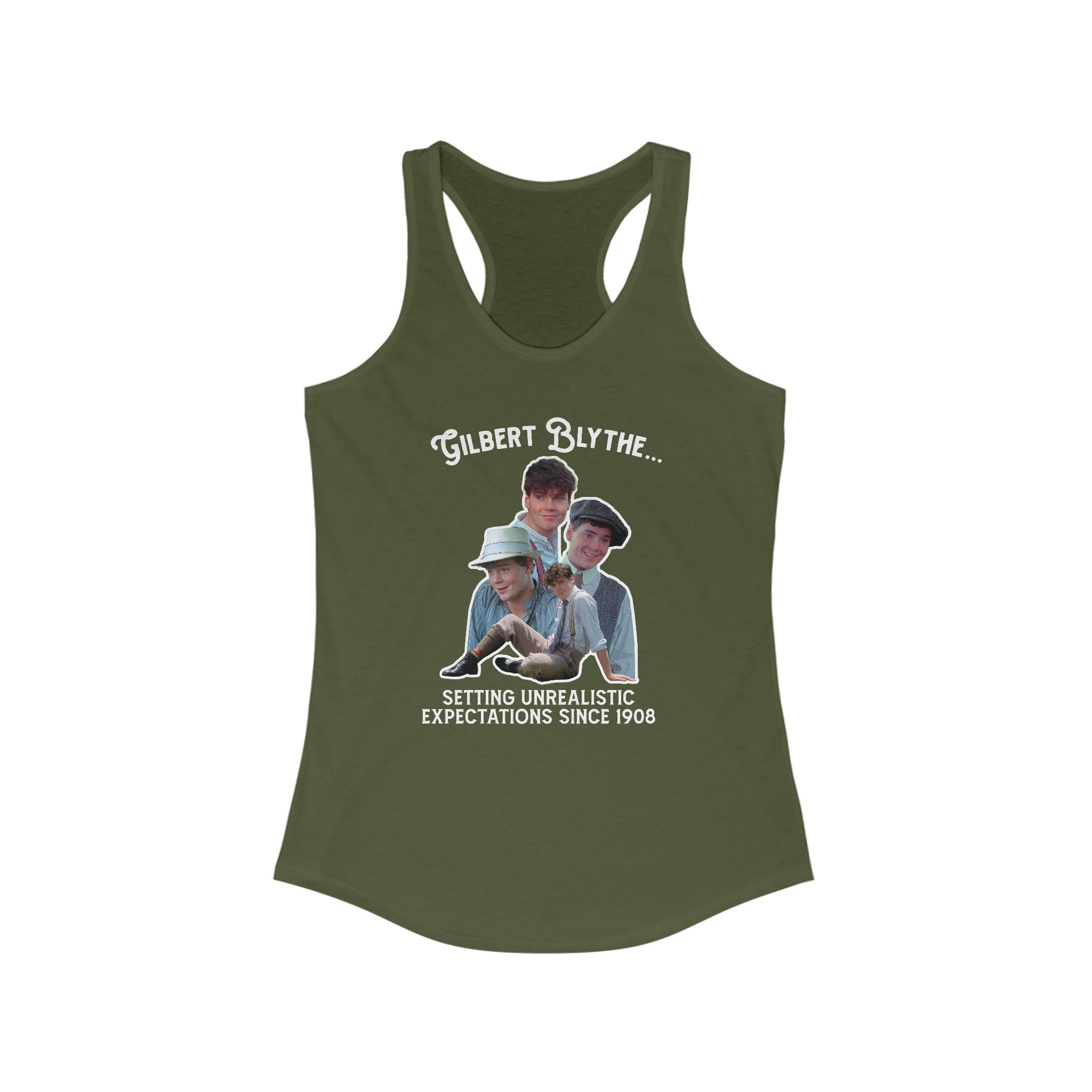 Gilbert Blythe Unrealistic Expectations Racerback Tank Top