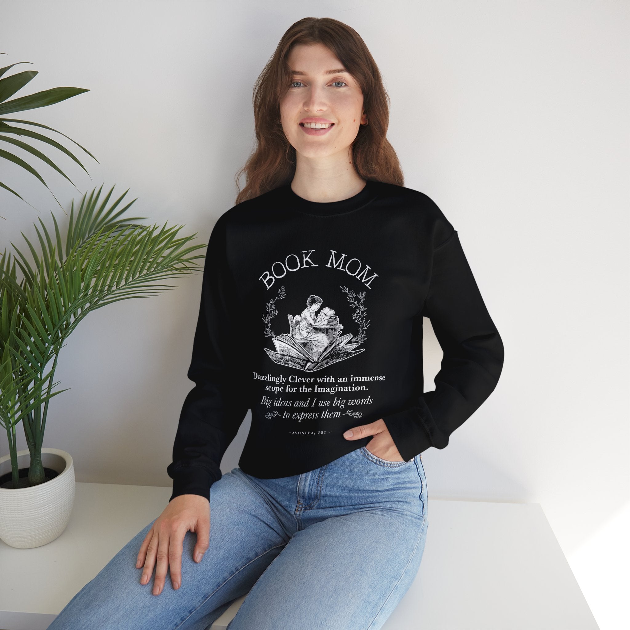 Book Mom Edwardian Reader Sweatshirt