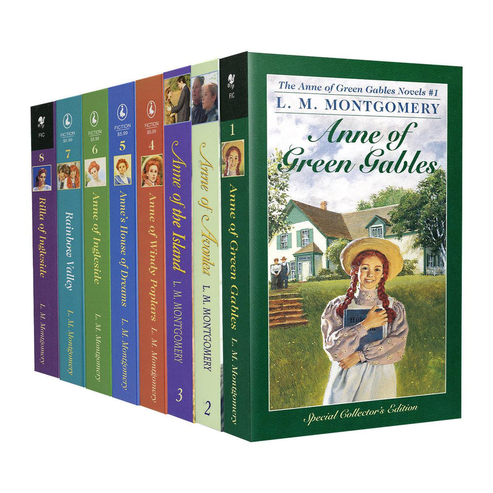 "Anne of Green Gables" 8 L.M. Montgomery Novel Collection