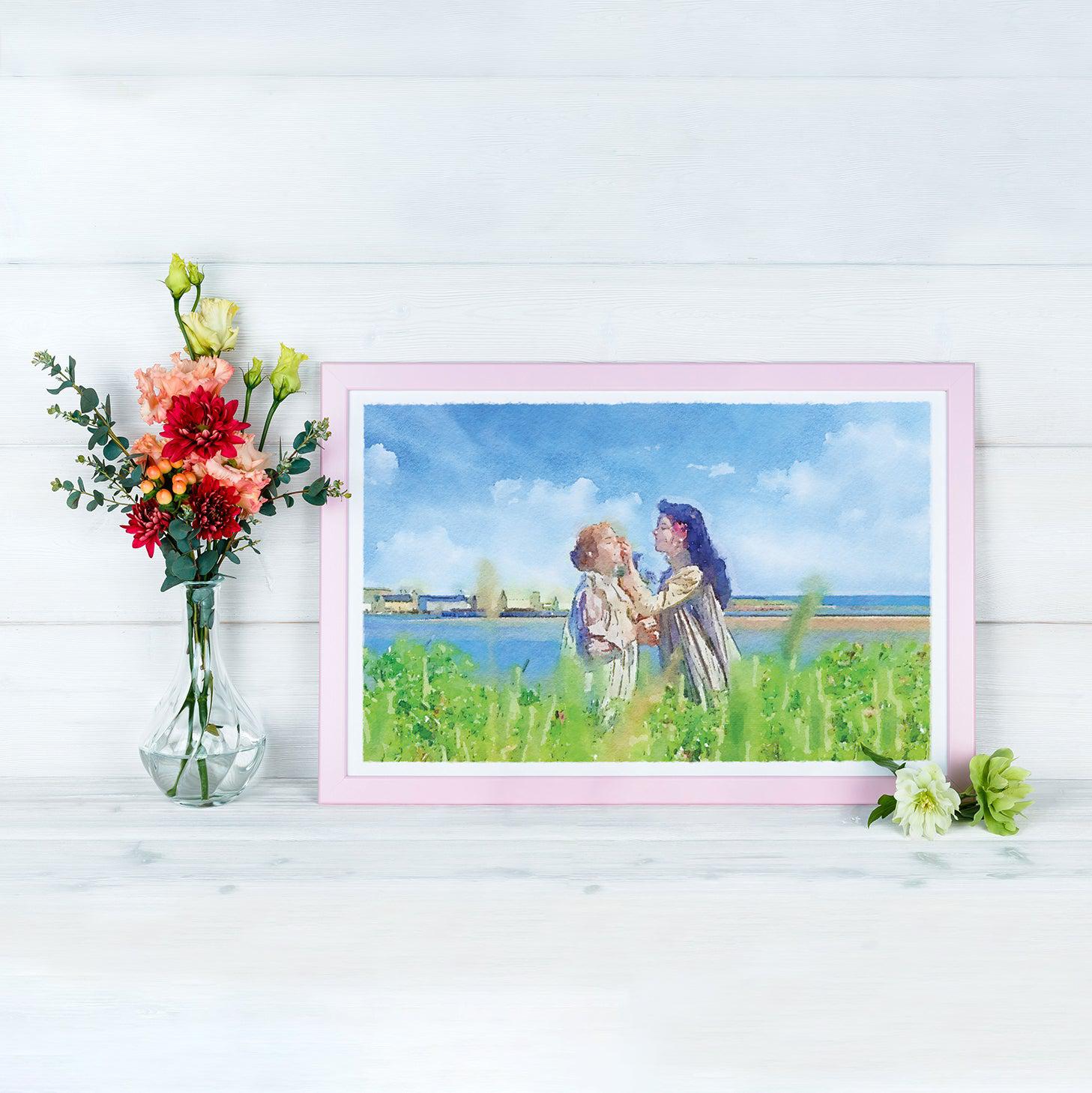 "Always Together In Spirit" Limited Edition Watercolor Print