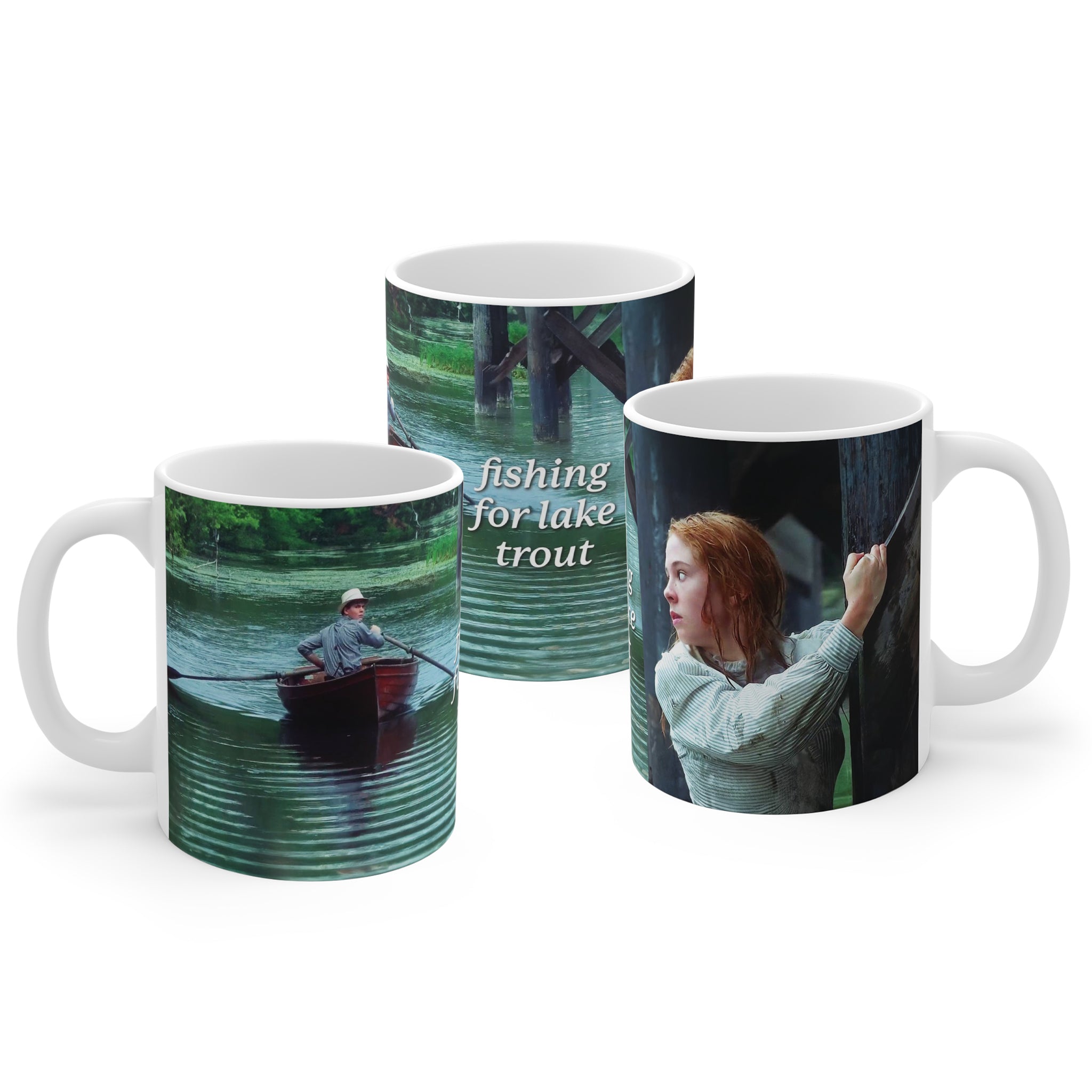 Fishing for Lake Trout Mug
