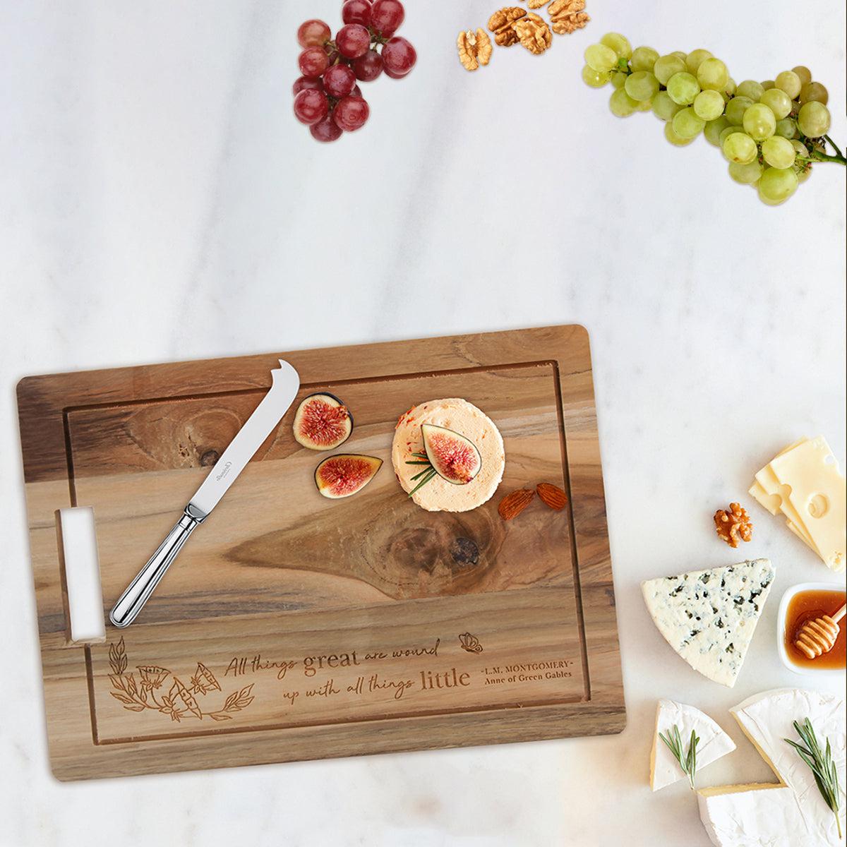 Engraved Cutting Board with "Anne of Green Gables" Quote