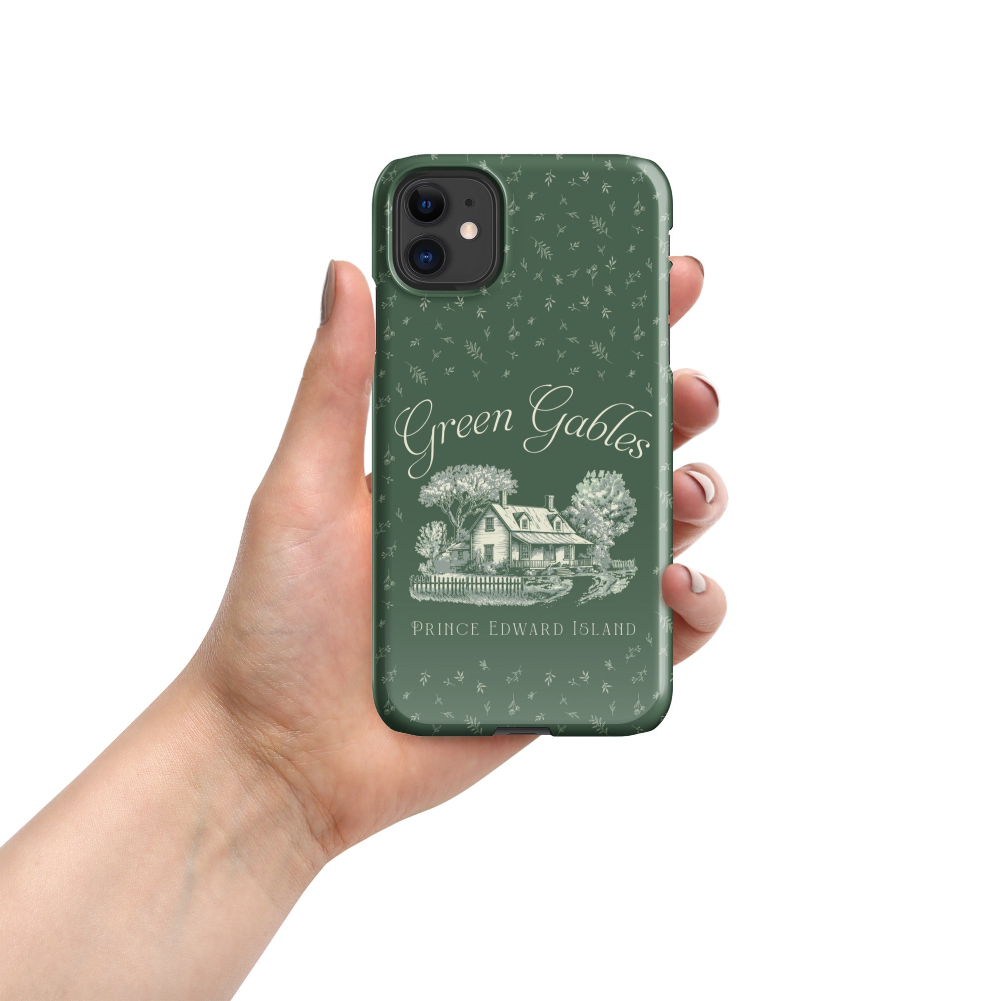 Vintage Green Gables Illustration iPhone Case