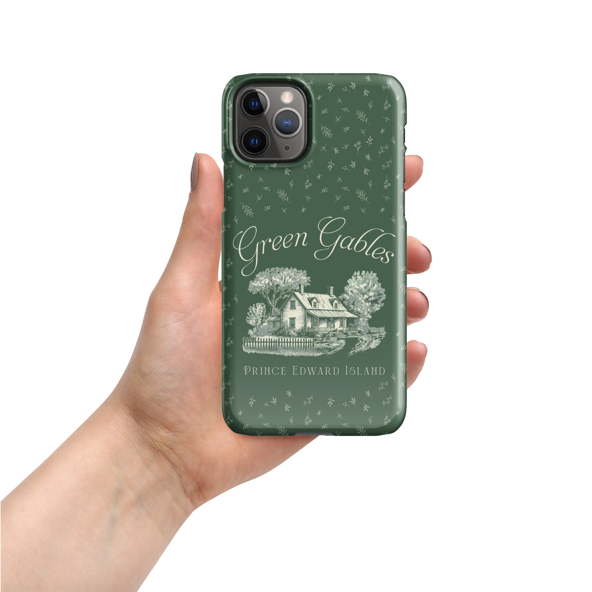 Vintage Green Gables Illustration iPhone Case