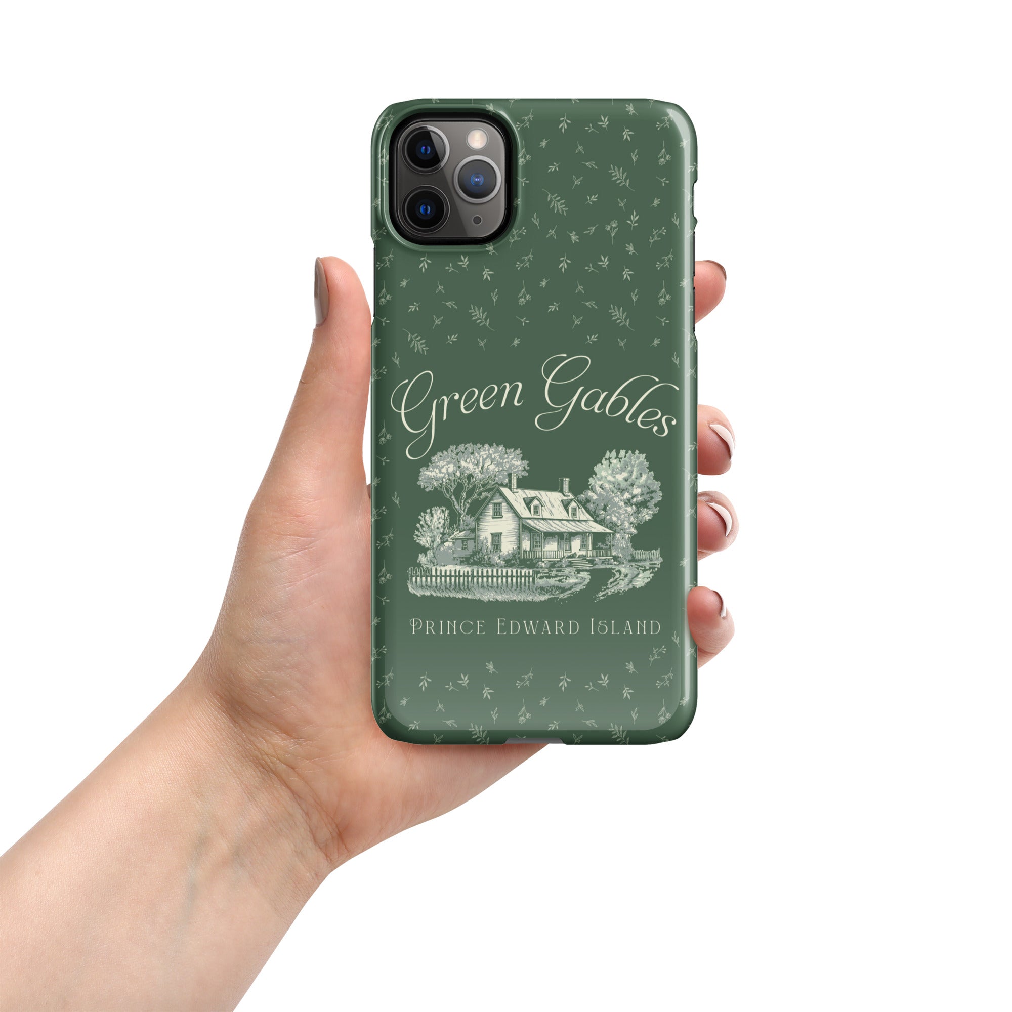Vintage Green Gables Illustration iPhone Case