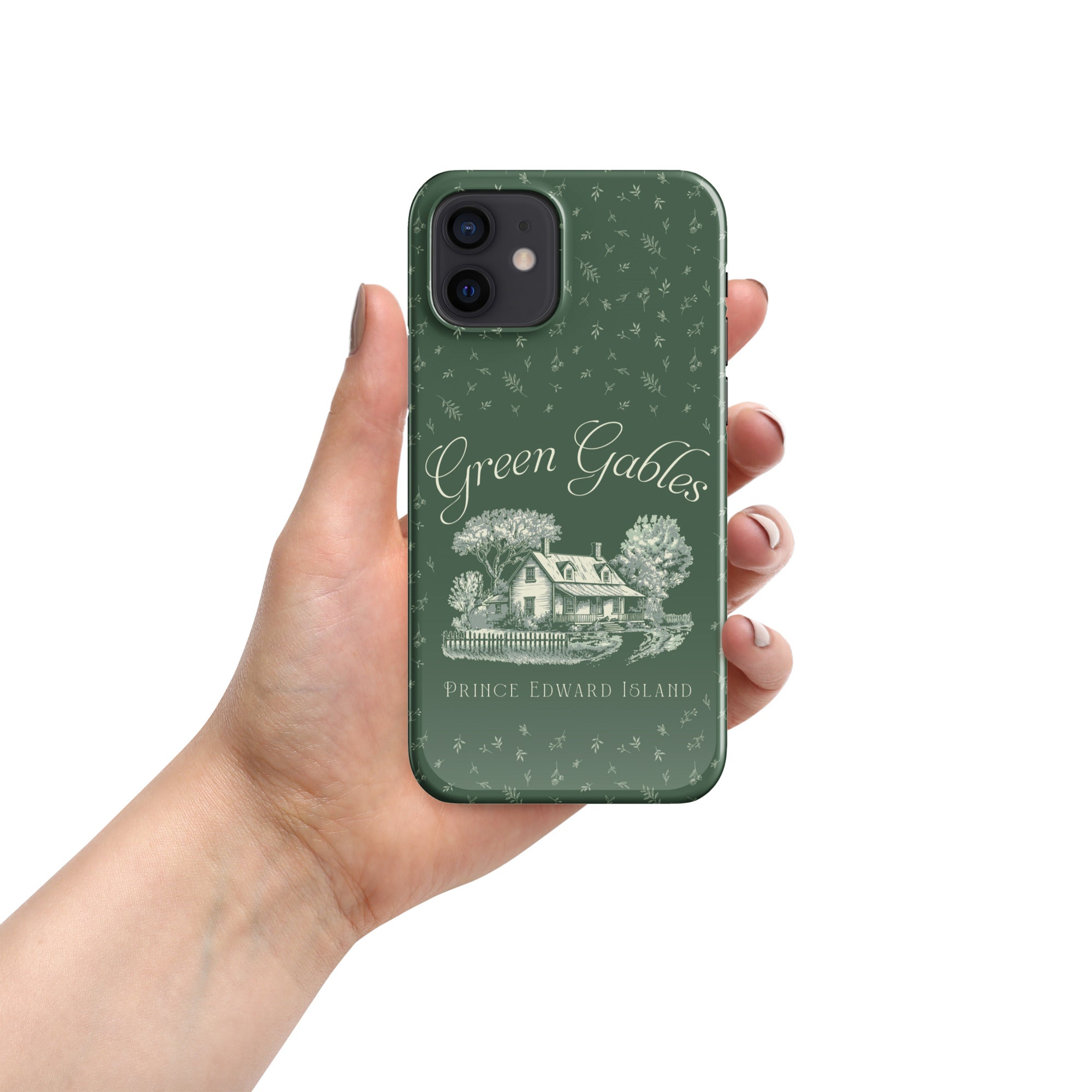 Vintage Green Gables Illustration iPhone Case