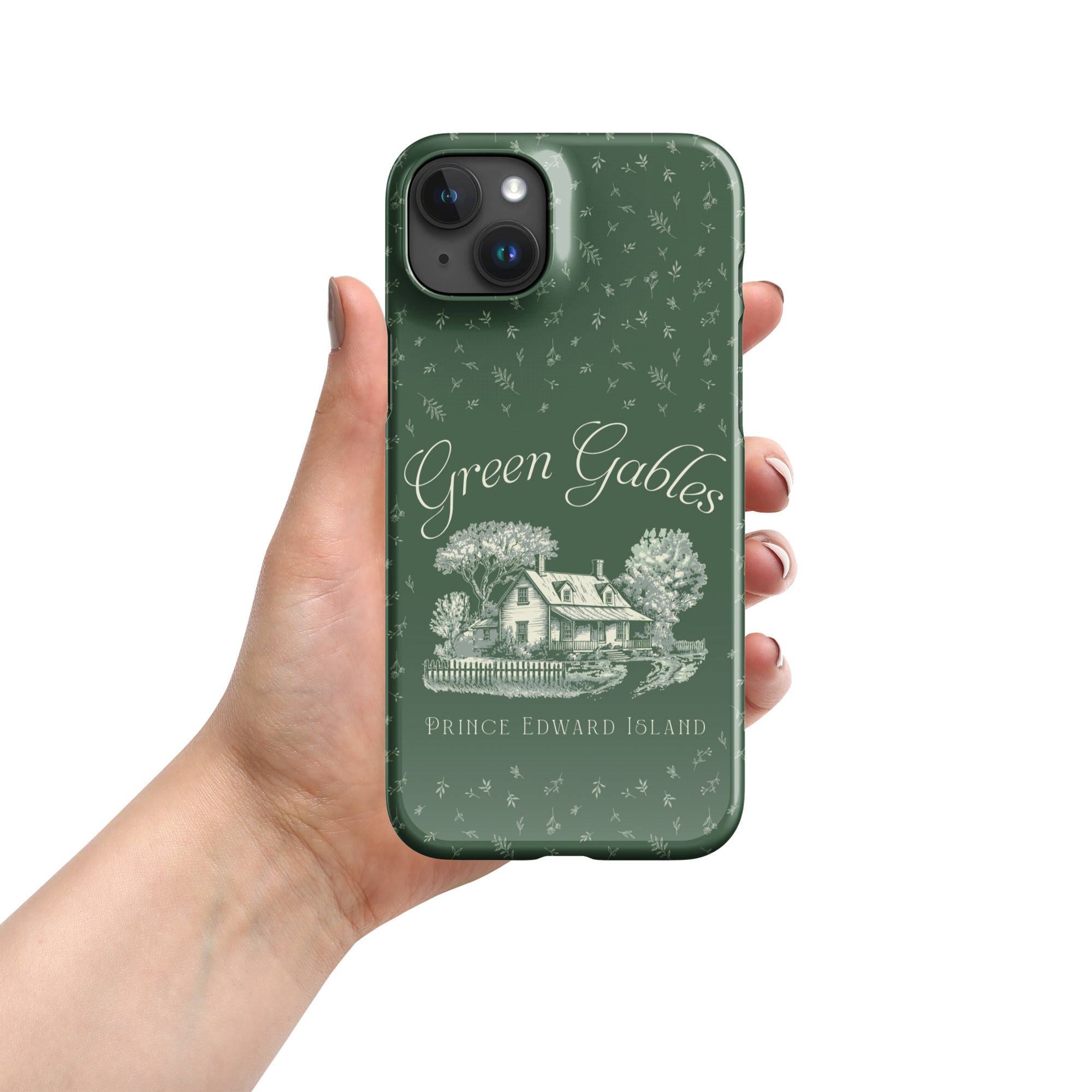 Vintage Green Gables Illustration iPhone Case