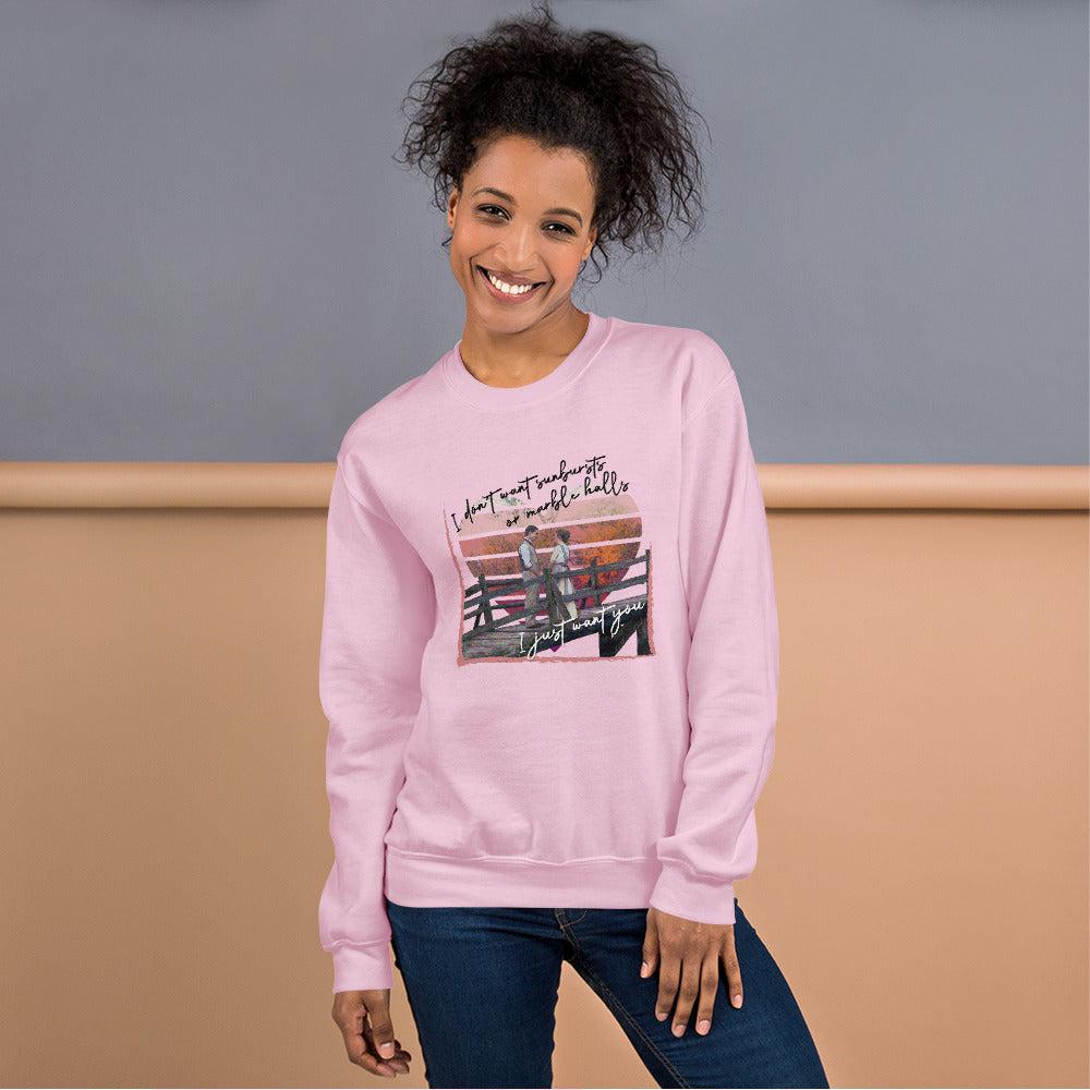 "I Just Want You!" Graphic Sweatshirt
