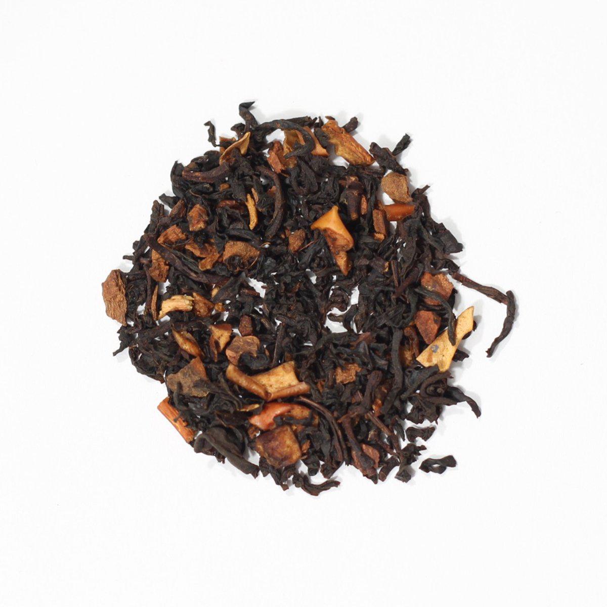 Loose leaf White Way of Delight black tea with apple and cinnamon