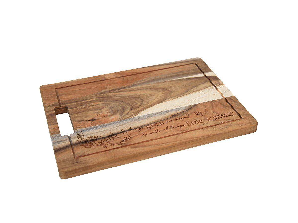 Engraved Cutting Board with "Anne of Green Gables" Quote