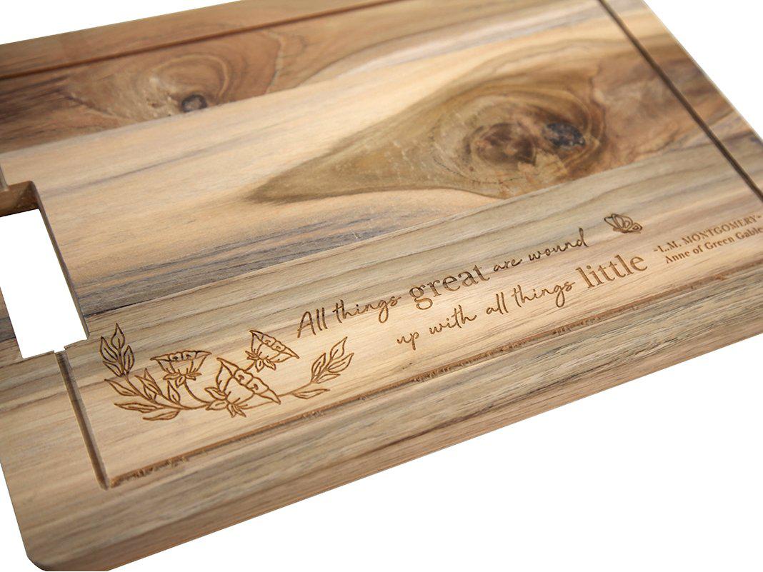 Engraved Cutting Board with "Anne of Green Gables" Quote