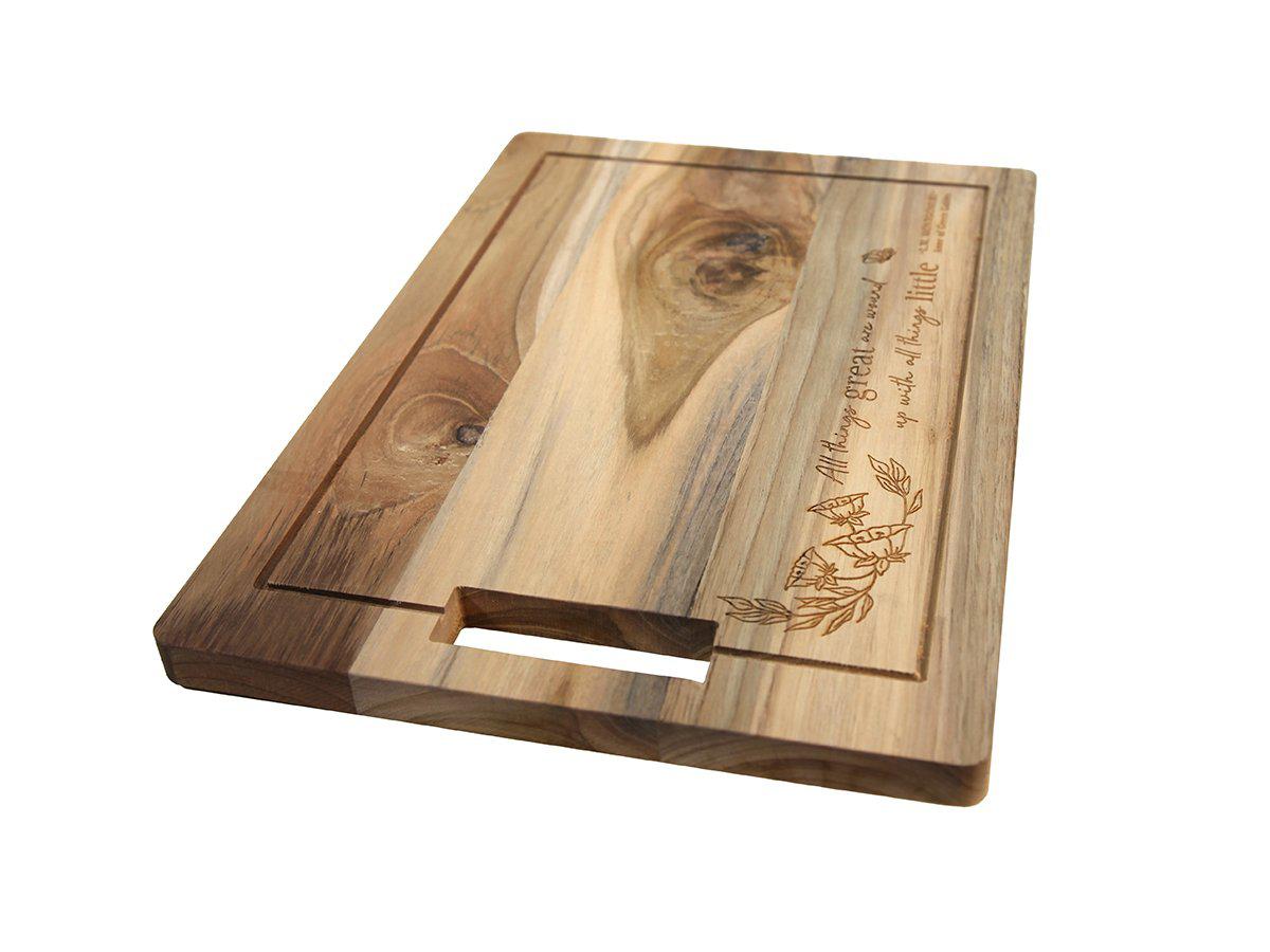 Engraved Cutting Board with "Anne of Green Gables" Quote