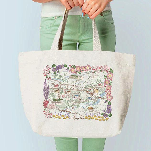 The "Avonlea" Illustrated Map Tote Bag