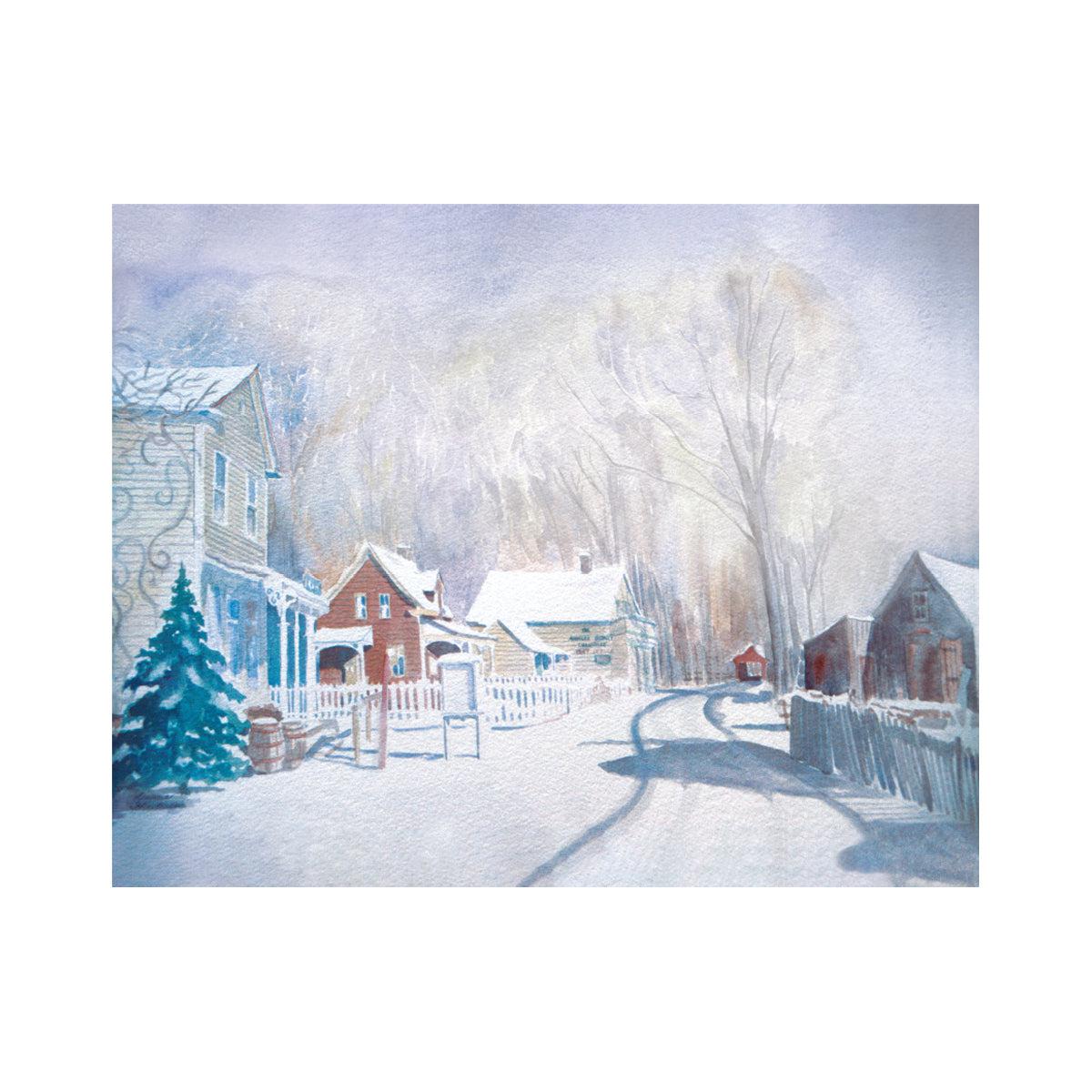 "Avonlea Christmas Morning" By Diane Henderson, On Watercolor Paper