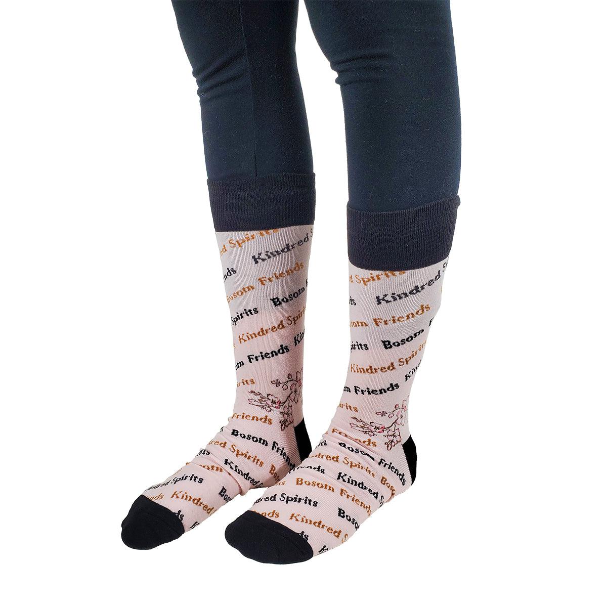 "Bosom Friends & Kindred Spirits" Socks