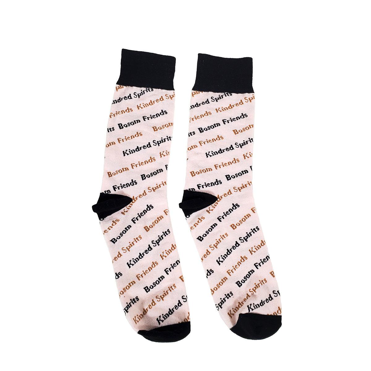 "Bosom Friends & Kindred Spirits" Socks