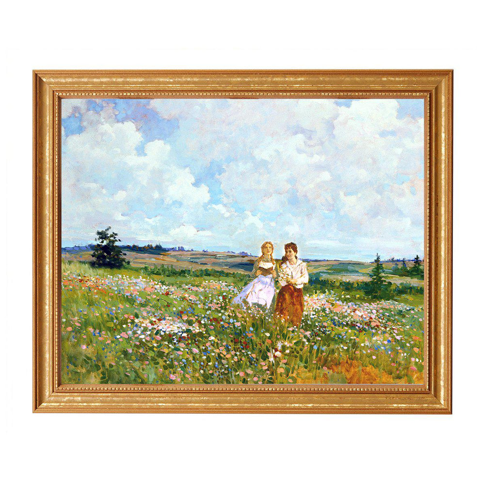 "Anne and Diana Kindred Spirits" By James Hill Framed PVC Print