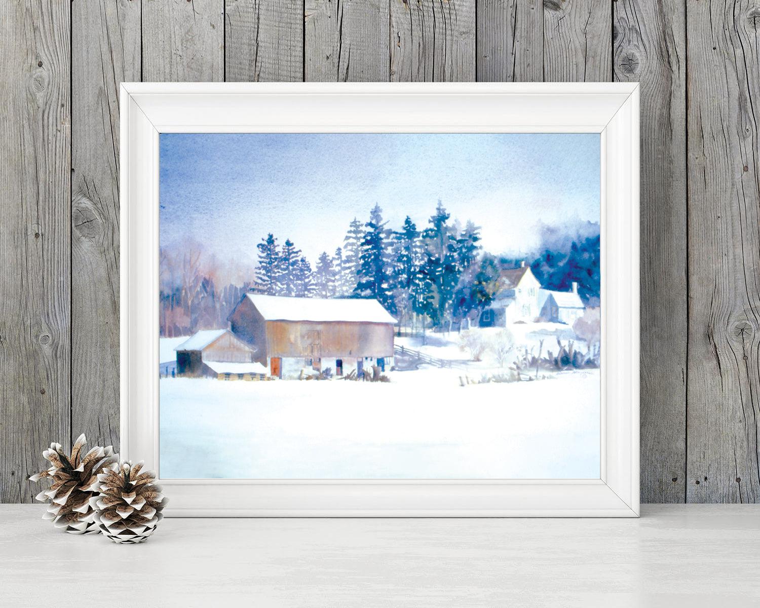 "King Farm" By Diane Henderson, On Watercolor Paper