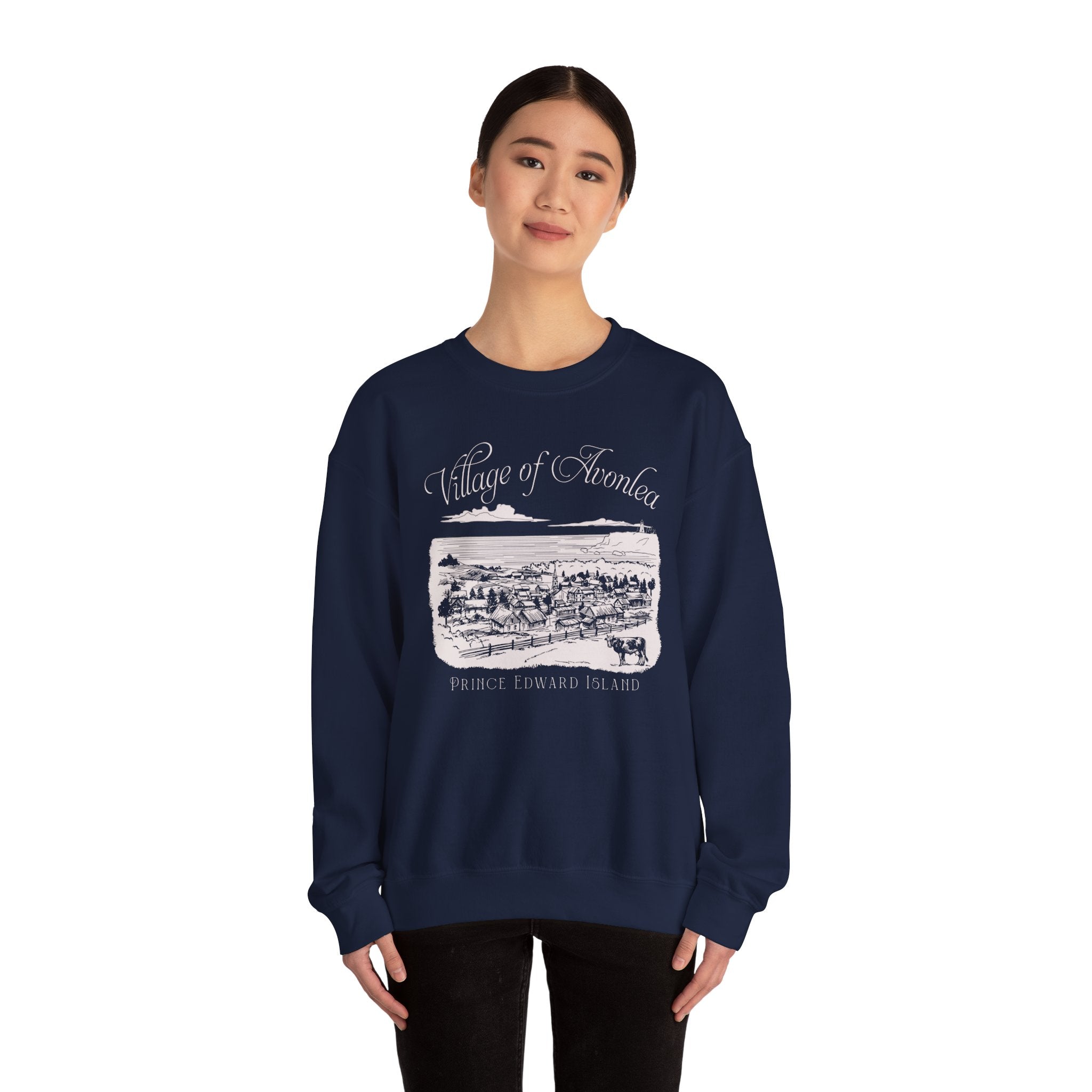 Vintage Village of Avonlea Illustration Sweatshirt