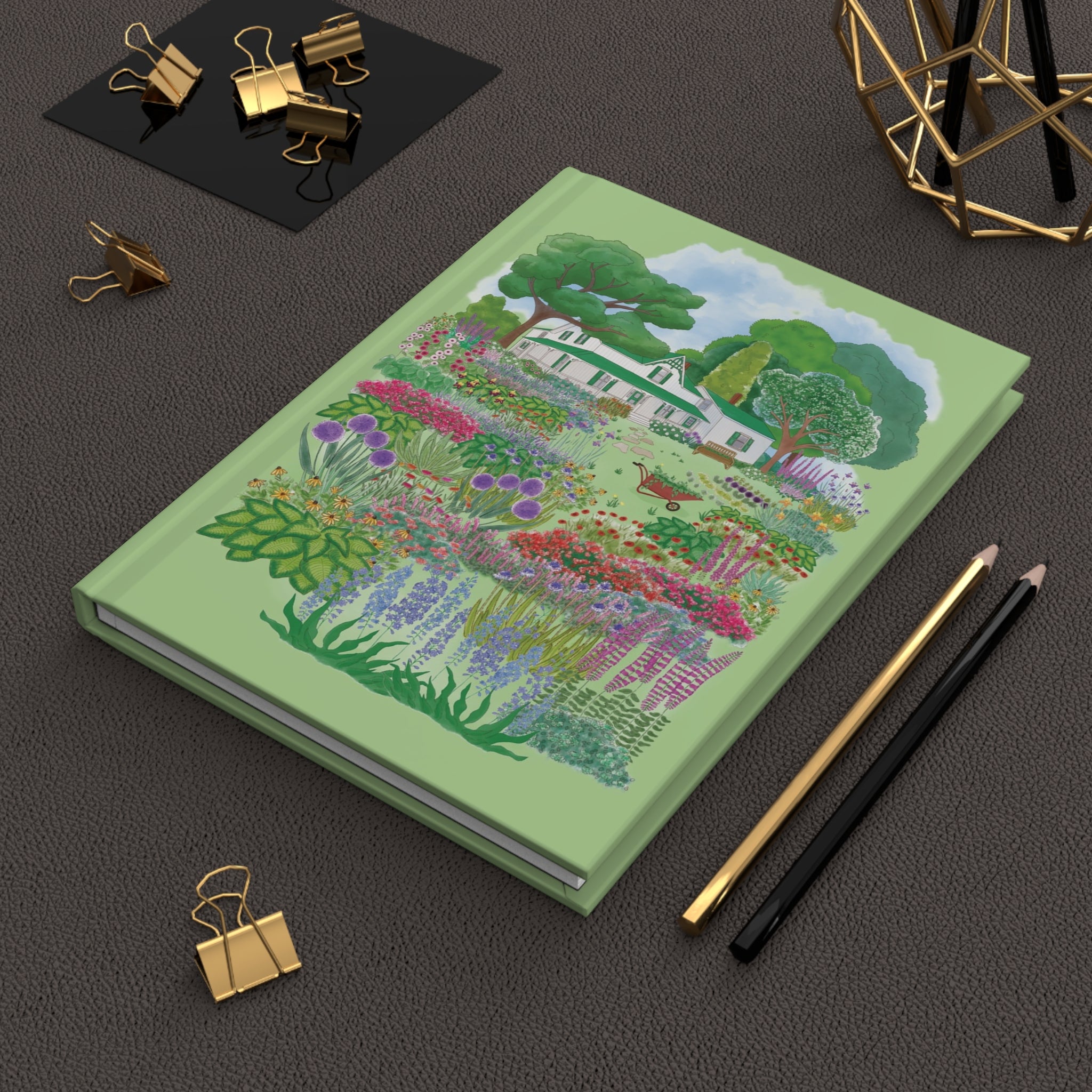 Green Gables Blooming Garden Hardcover Notebook
