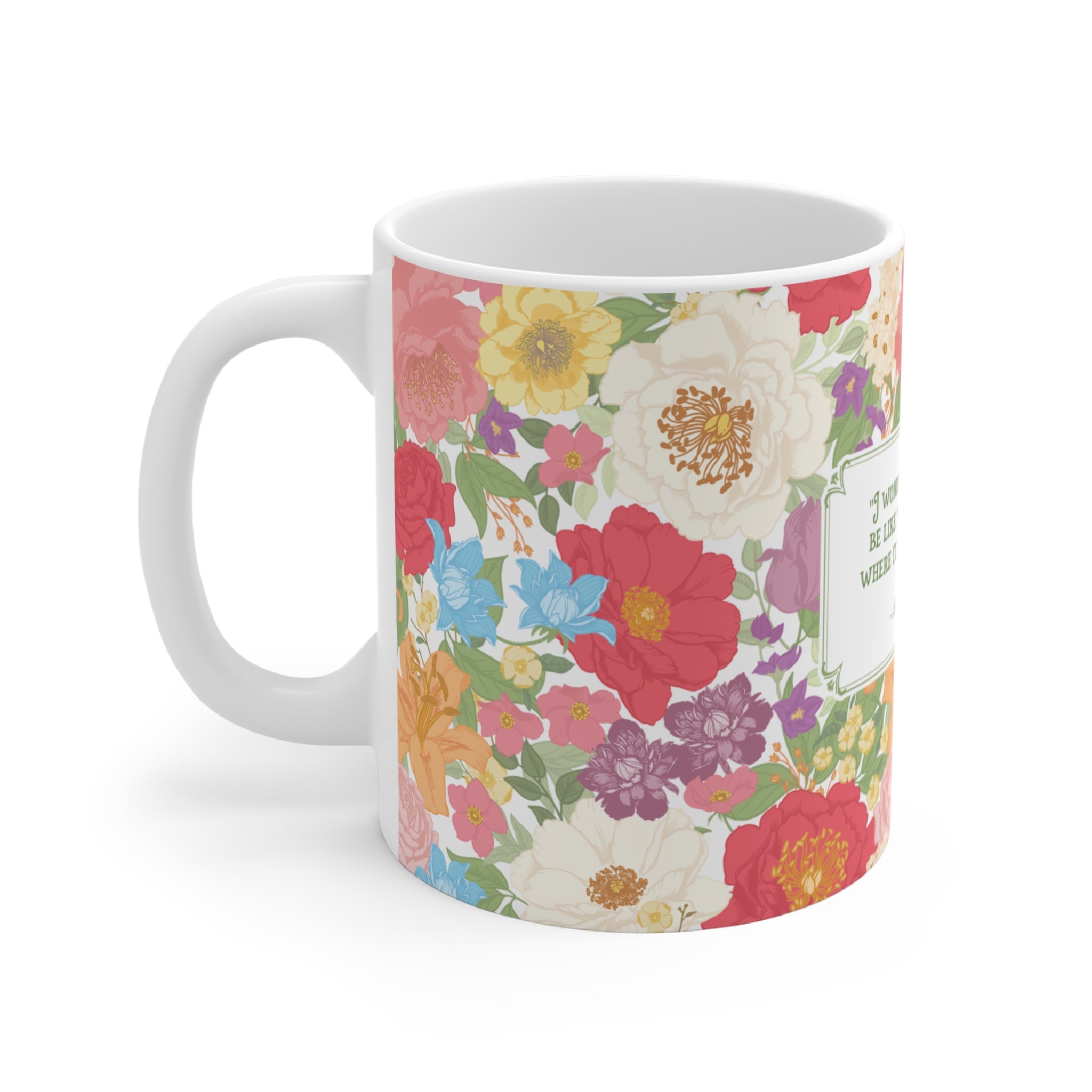 Anne of Green Gables June Quote Floral Mug