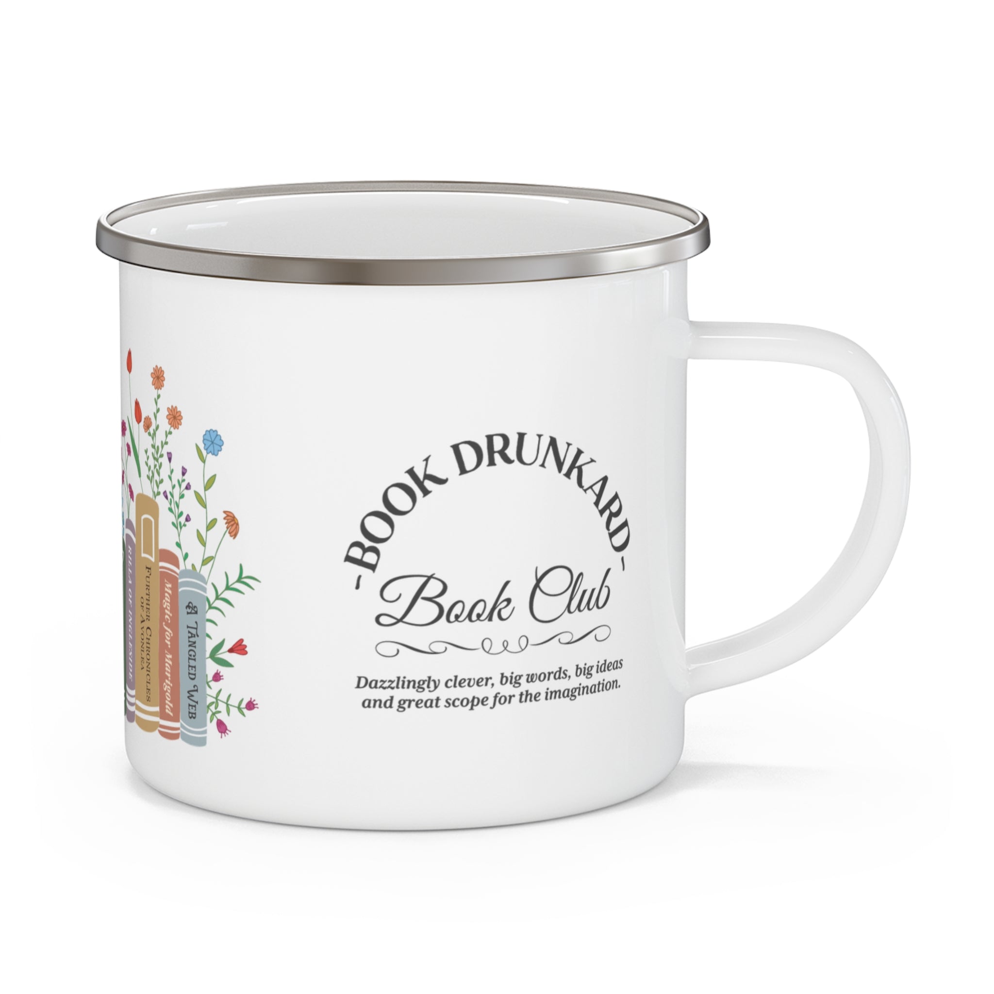 Book Drunkard Book Club Enamel Mug