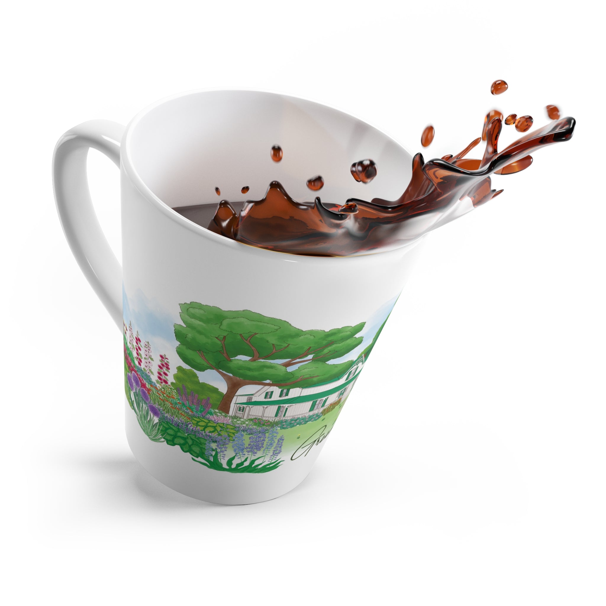 Green Gables Blooming Garden Latte Mug