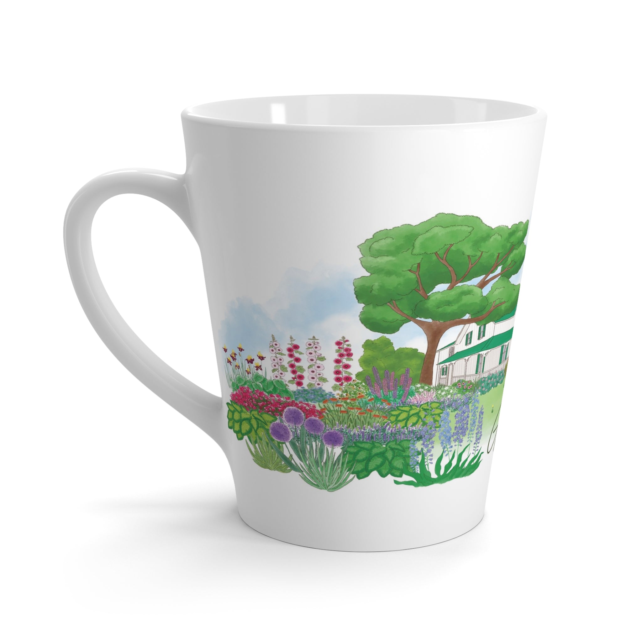 Green Gables Blooming Garden Latte Mug