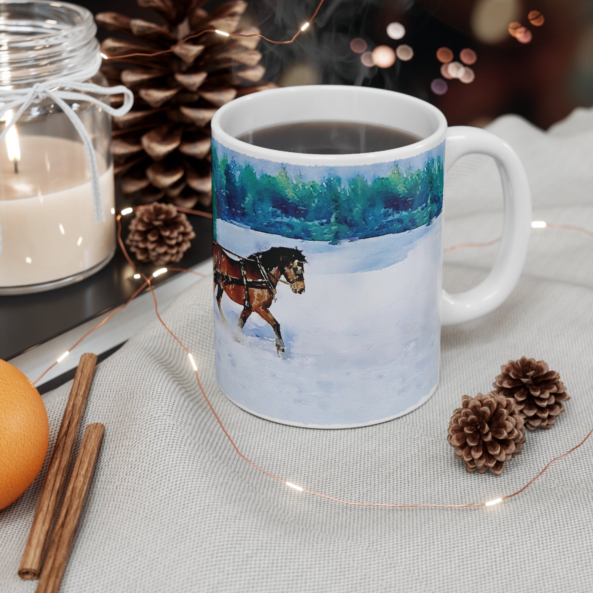 Morning Sleigh Ride Mug