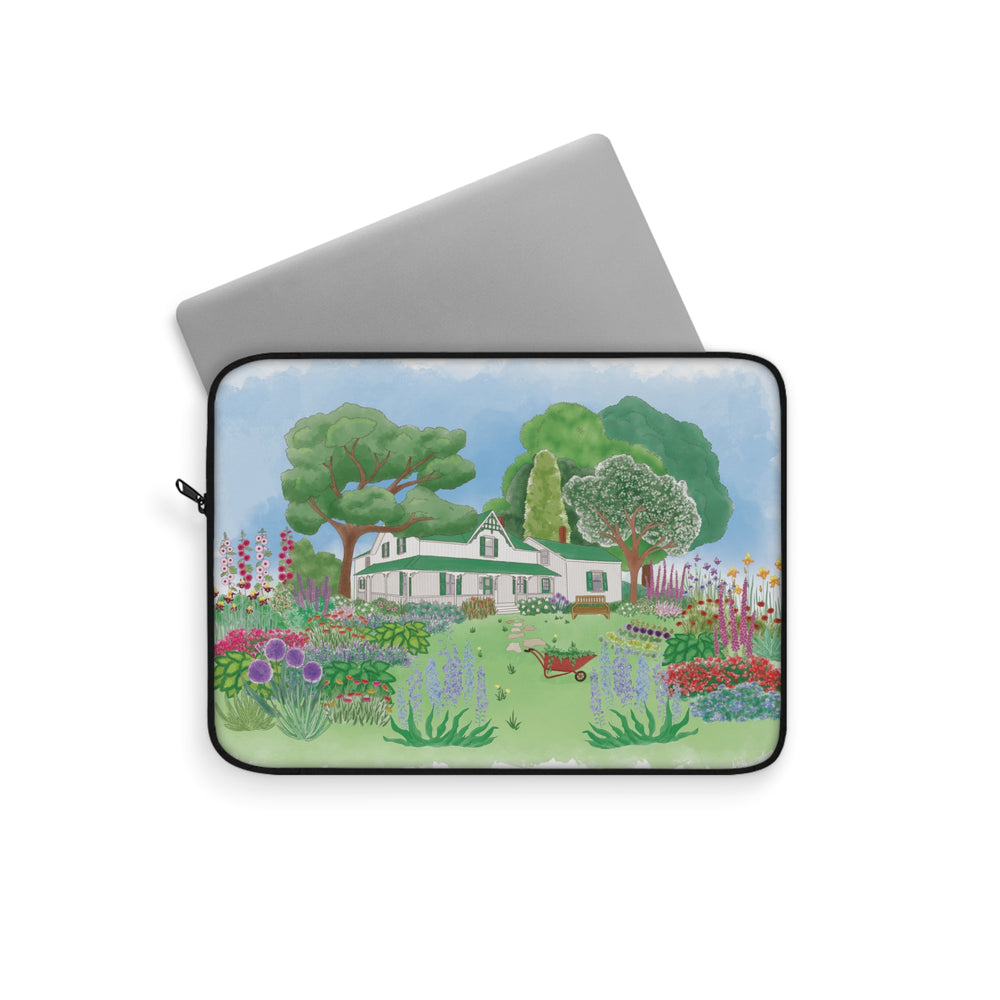 Green Gables Blooming Garden Laptop Sleeve