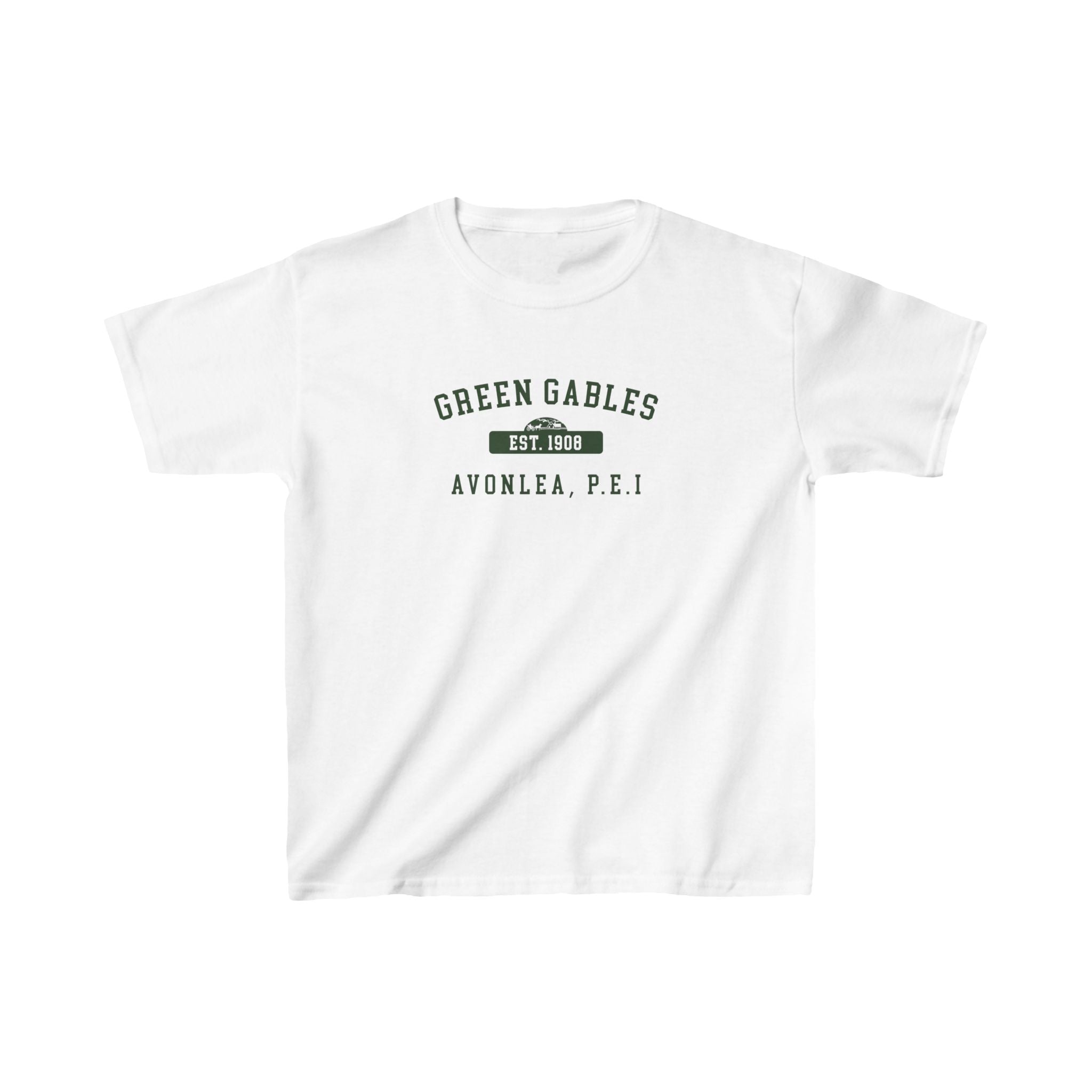 Green Gables College Kids Heavy Cotton T-shirt