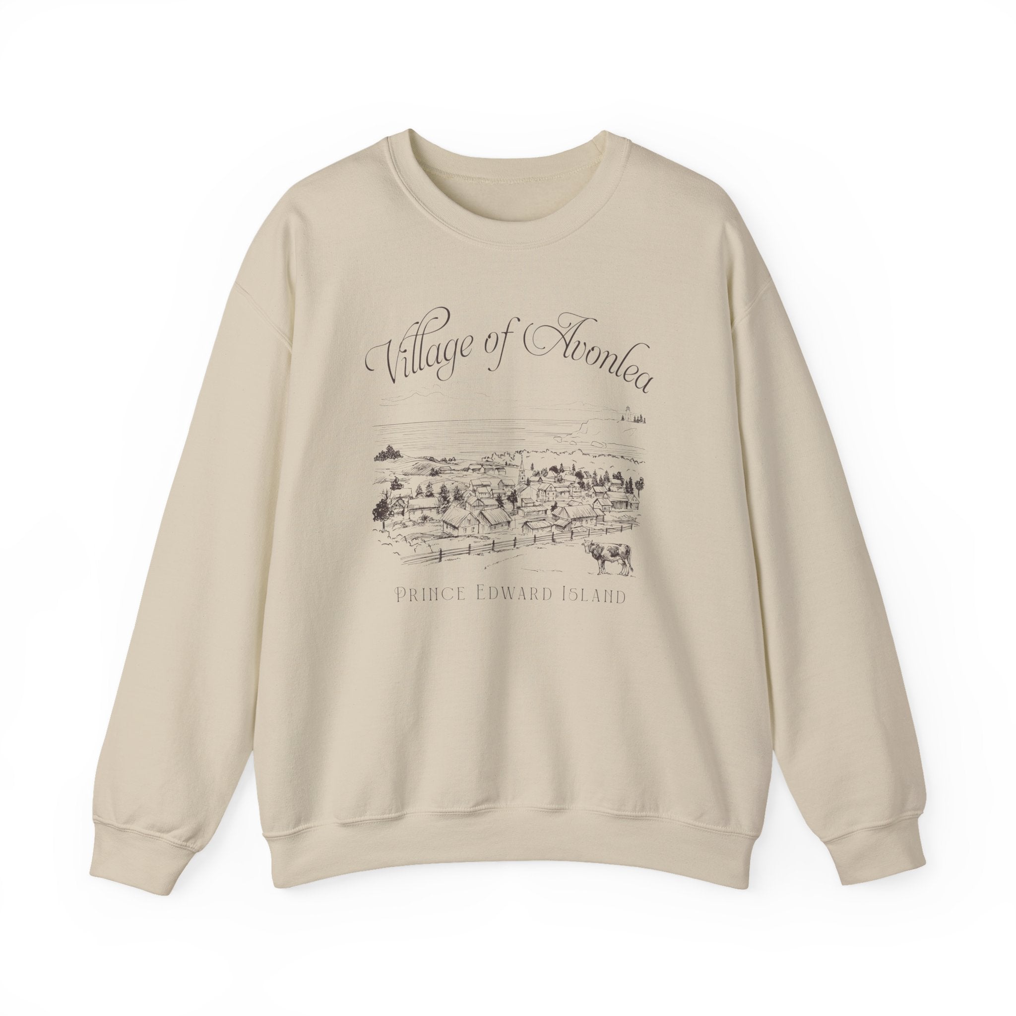 Vintage Village of Avonlea Illustration Sweatshirt