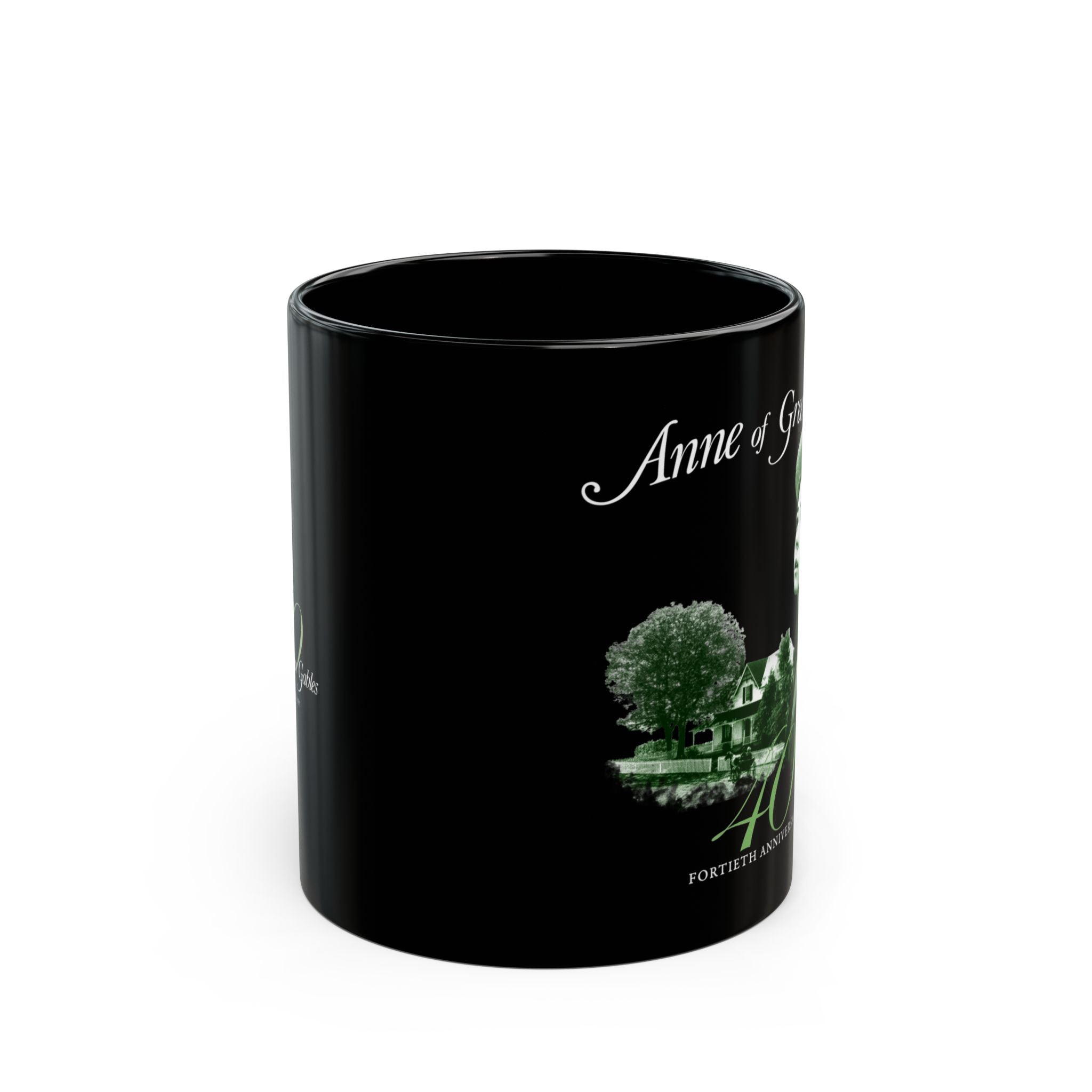 Anne of Green Gables 40th Anniversary Black Mug