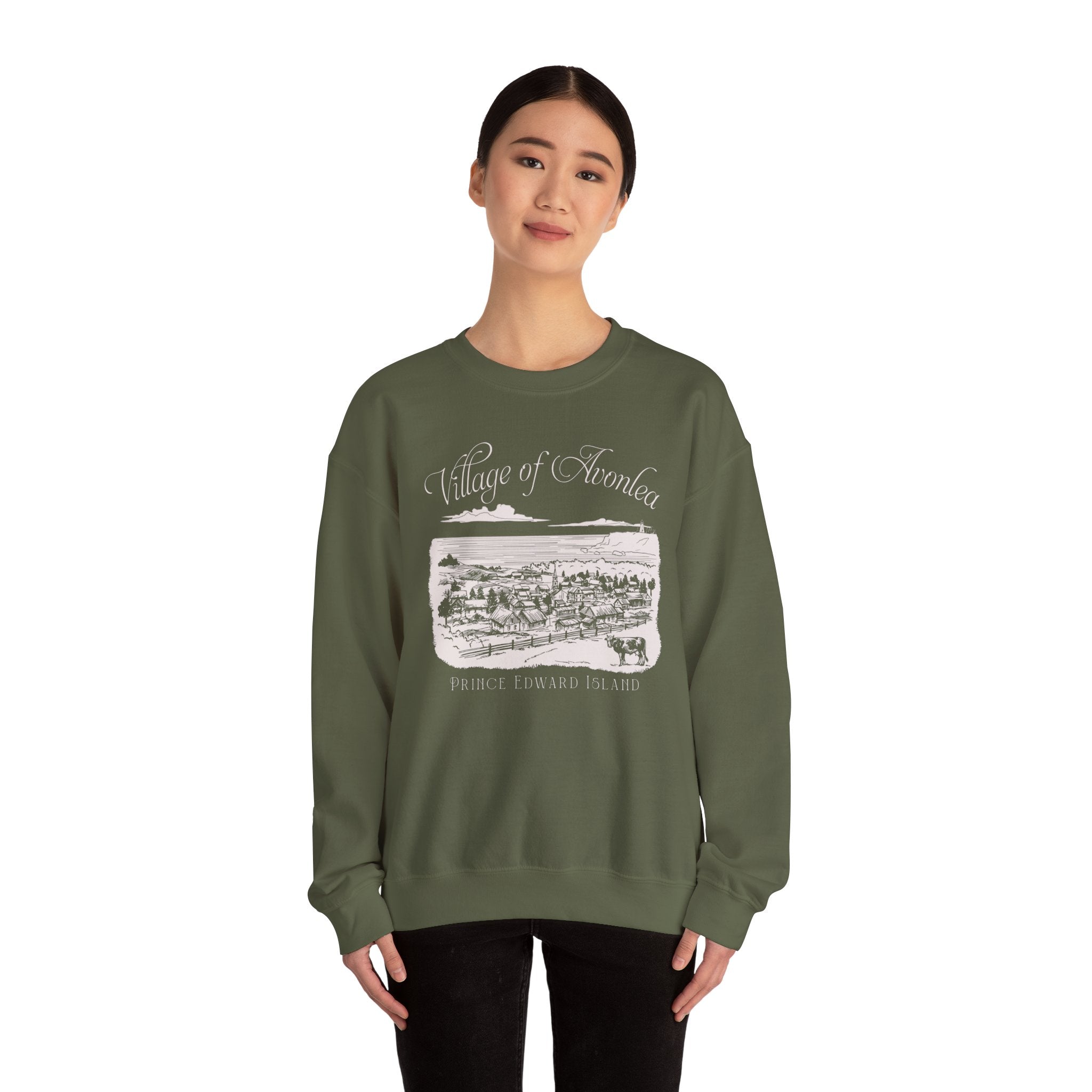 Vintage Village of Avonlea Illustration Sweatshirt